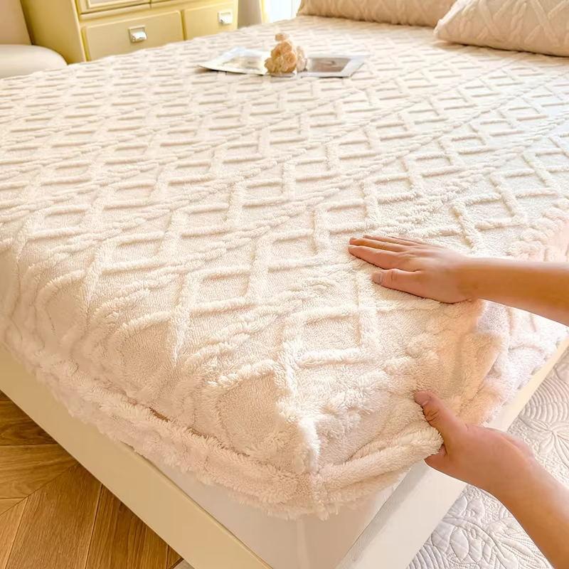 Drap-housse moelleux pour lits doubles