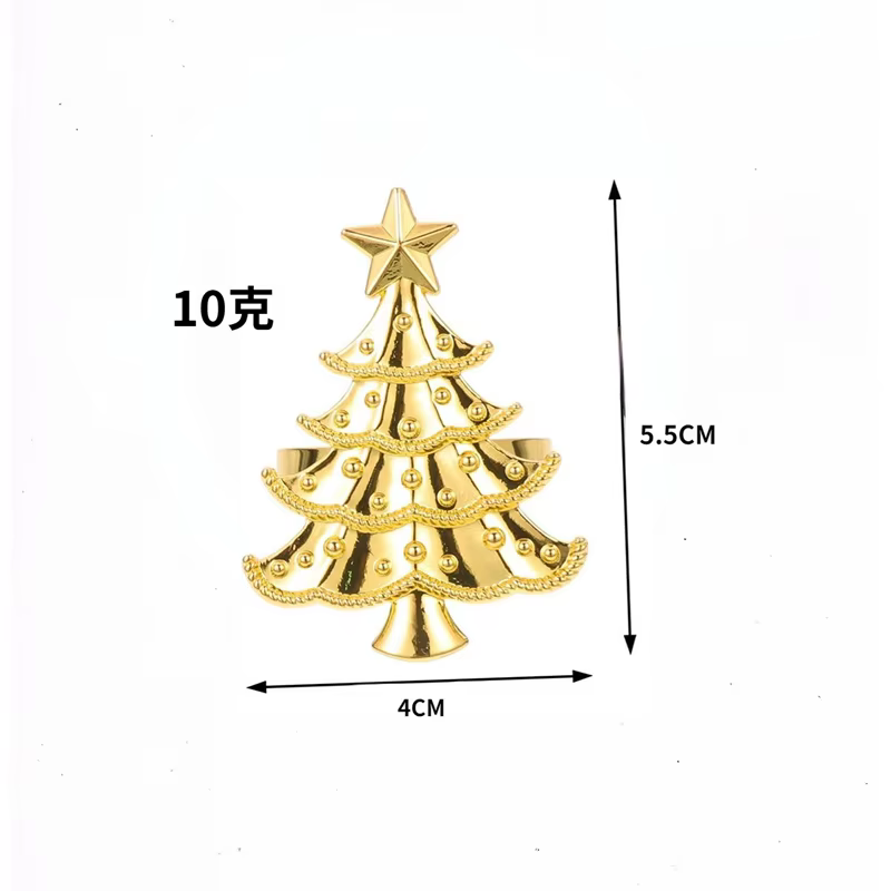 Anneau de serviette en forme d'arbre de noël
