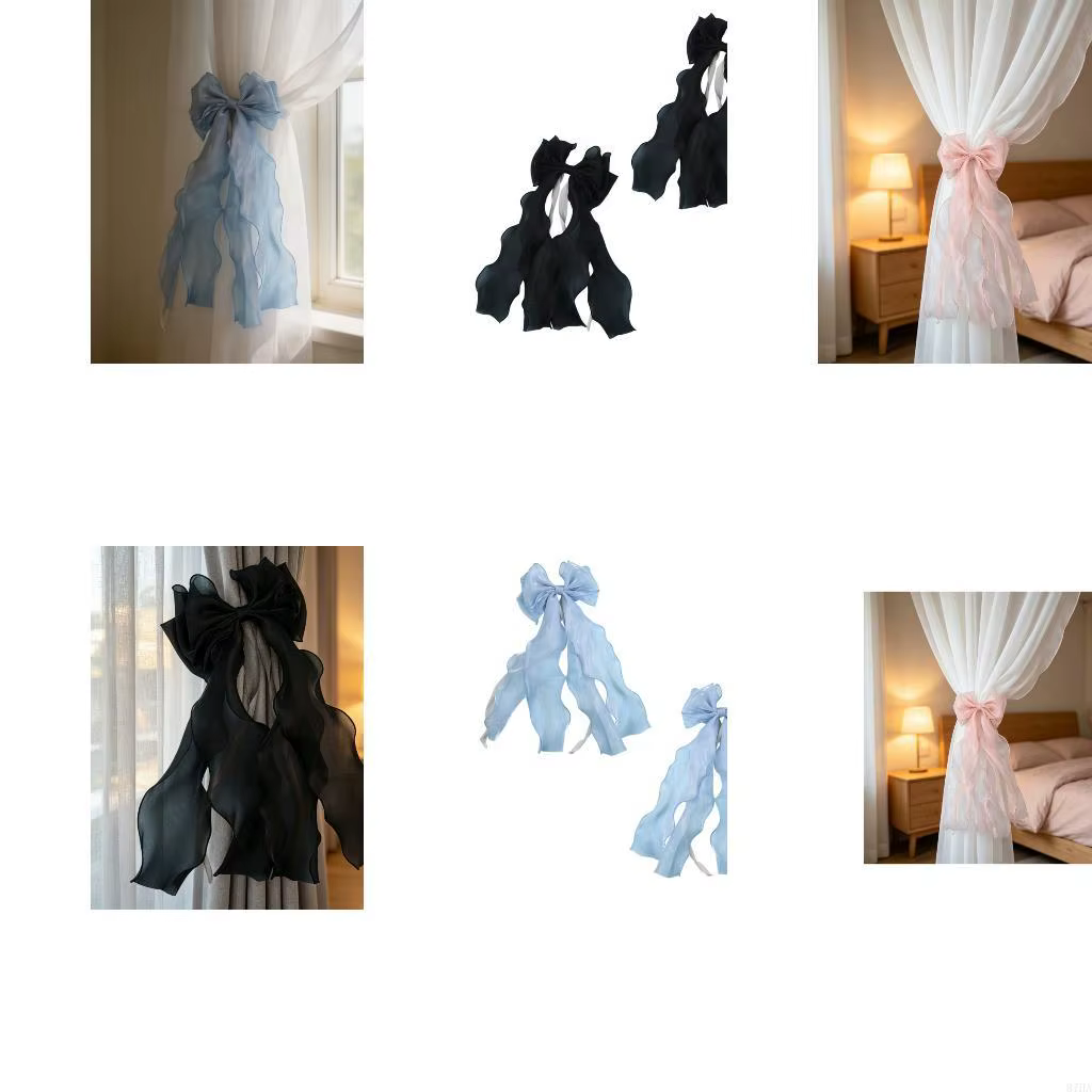 Embrasses rideaux décoratives pour fenêtre