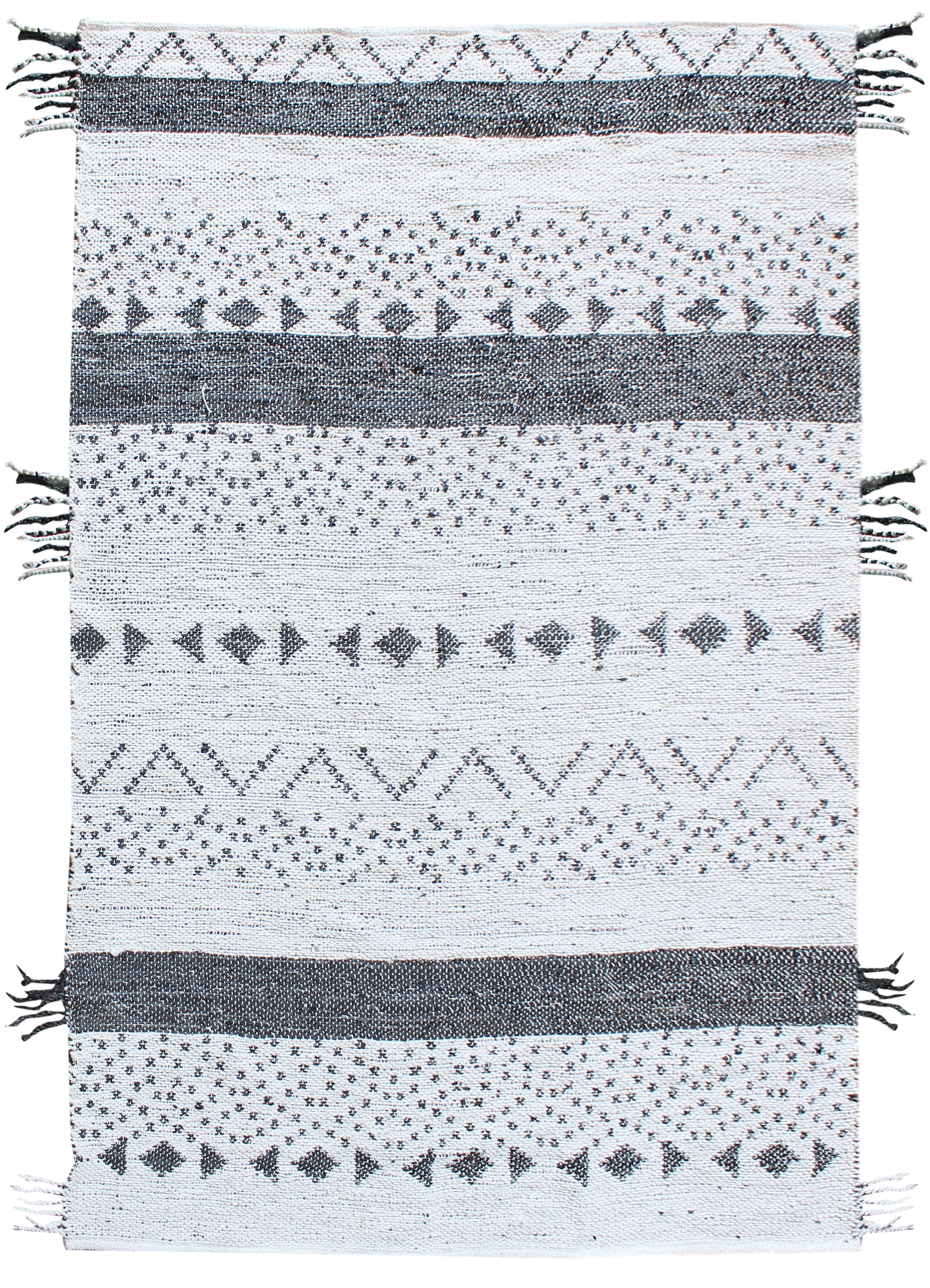 Tapis Callista Blanc/noir 160 x 230