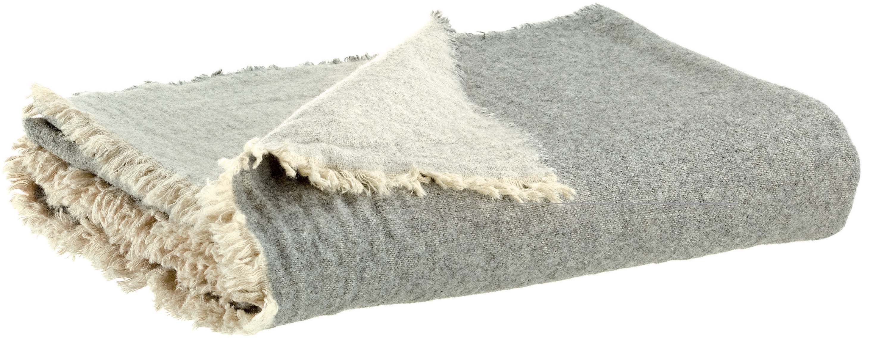 Plaid recycl Bruna Perle 130 x 180