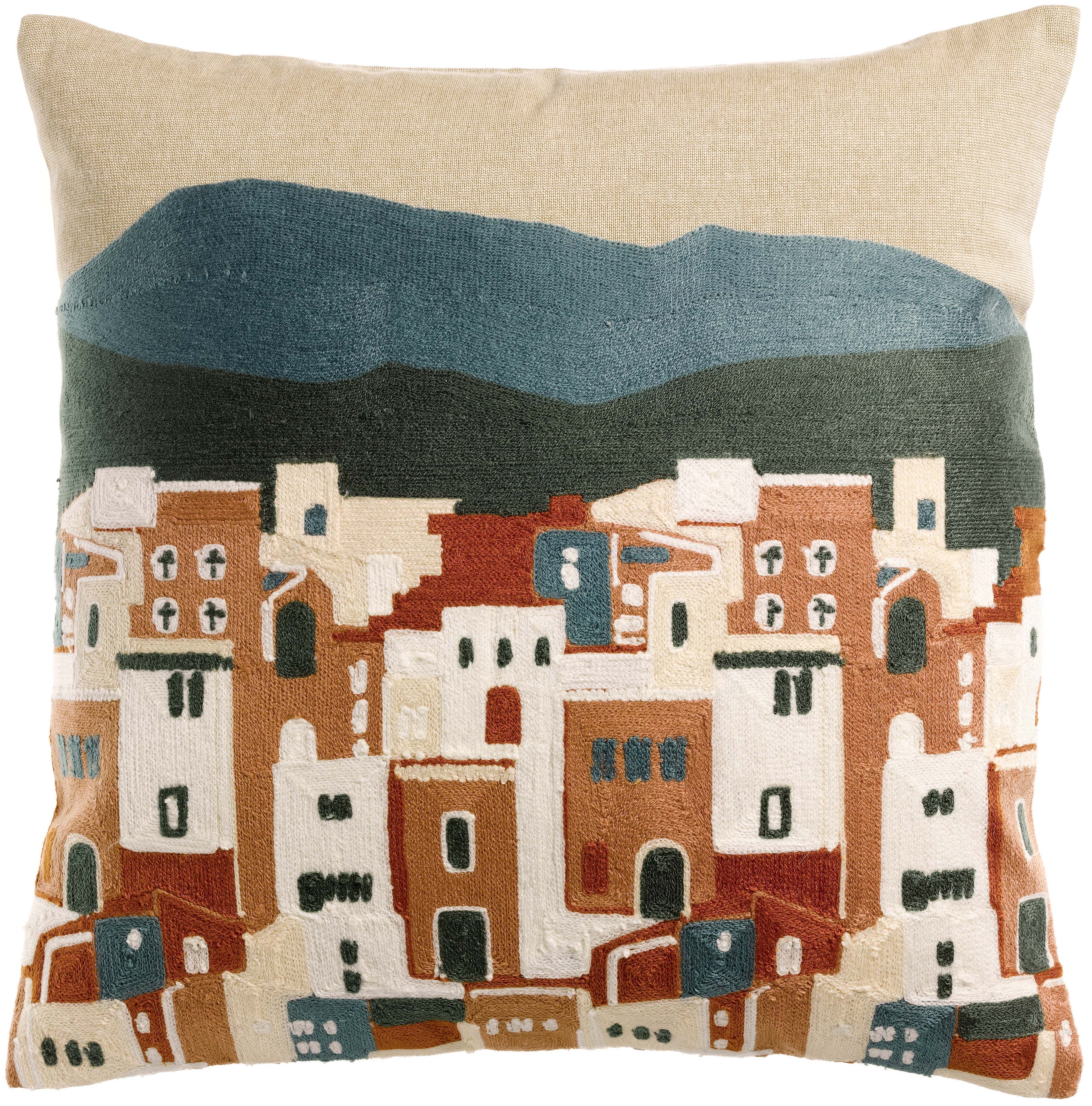 Coussin brod Elie Multico 45 x 45