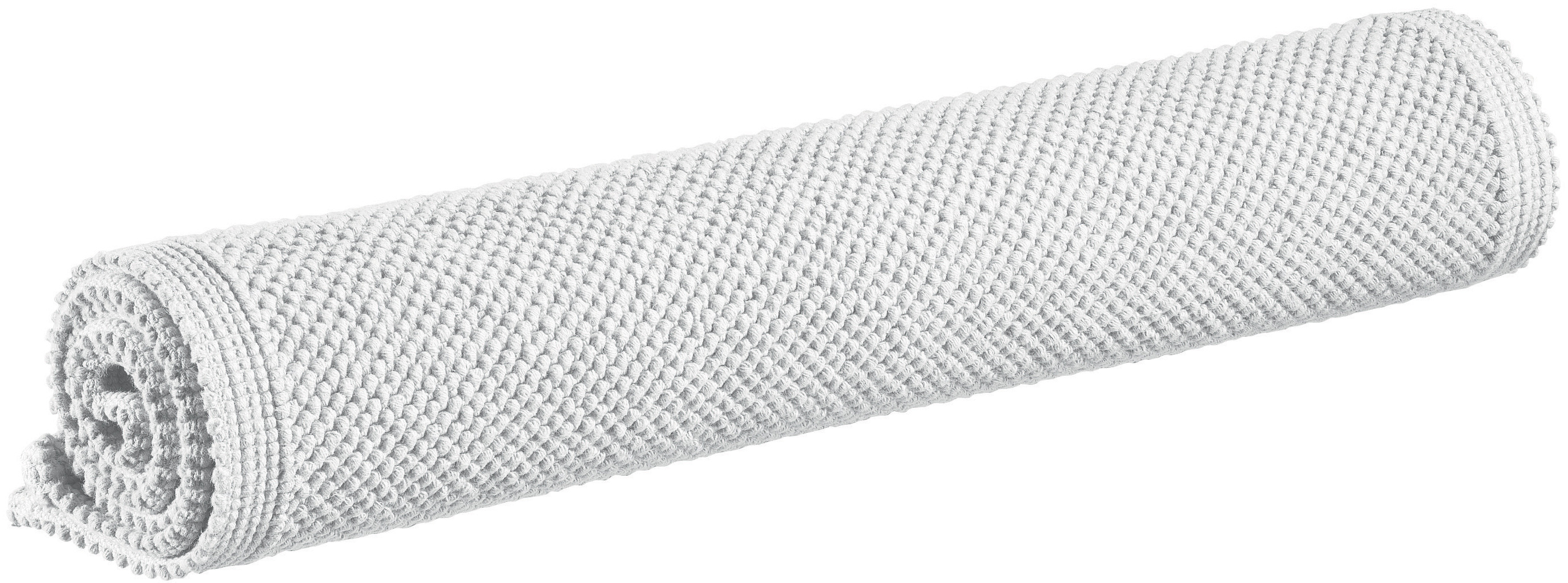 Tapis de bain uni Etia Neige 54 x 64