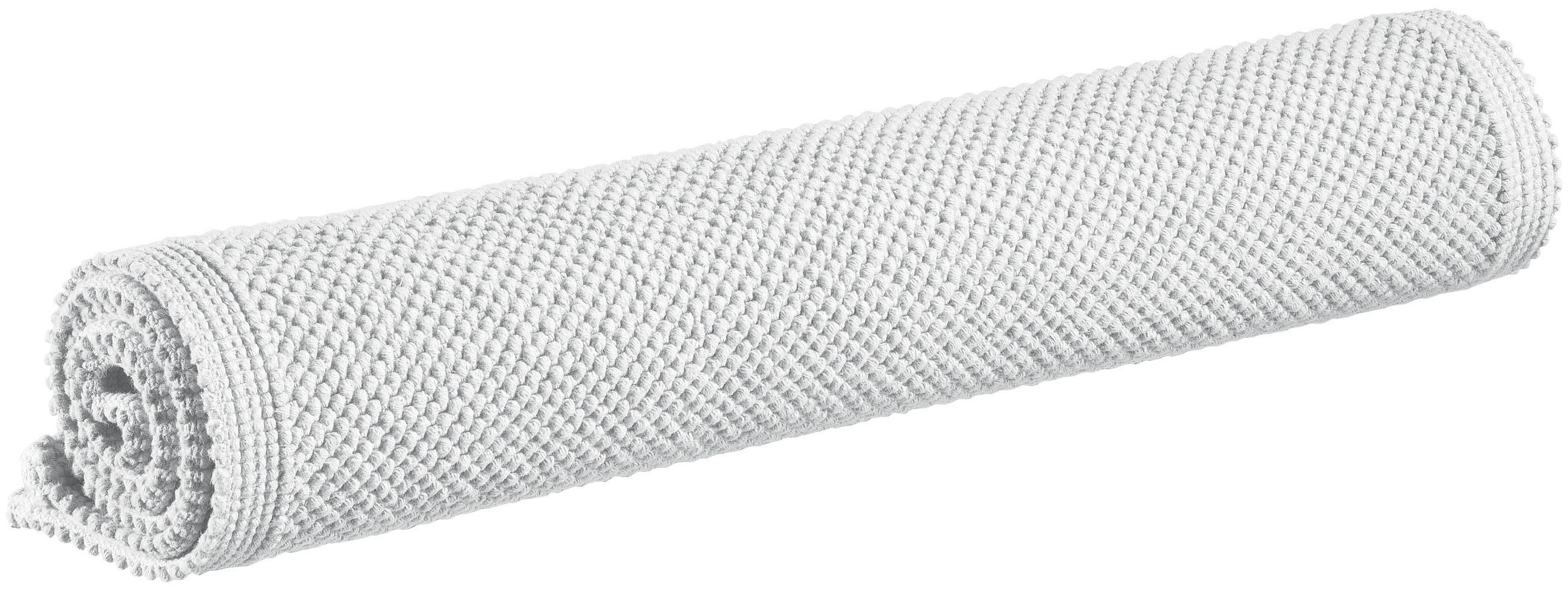 Tapis de bain uni Etia Neige 54 x 110