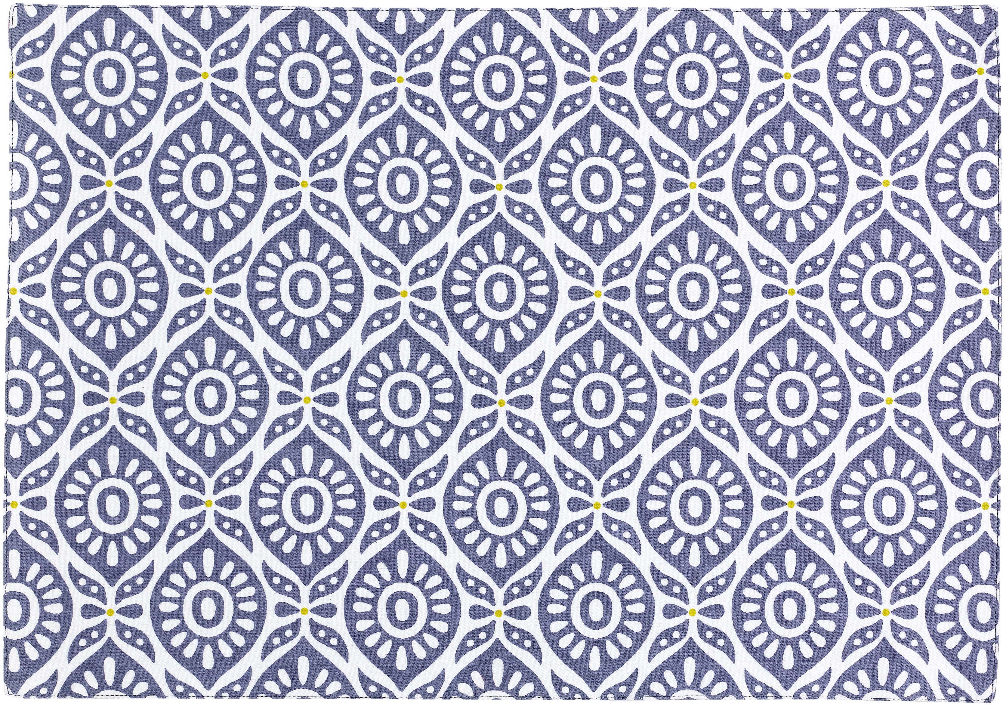 Set de table enduit Citrus recycl Cobalt 33 x 48