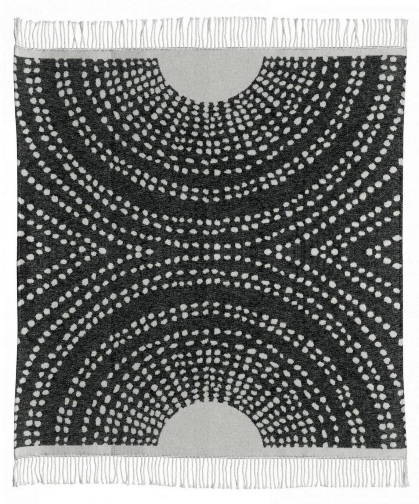 Plaid recycl Taina Carbone 127 x 160