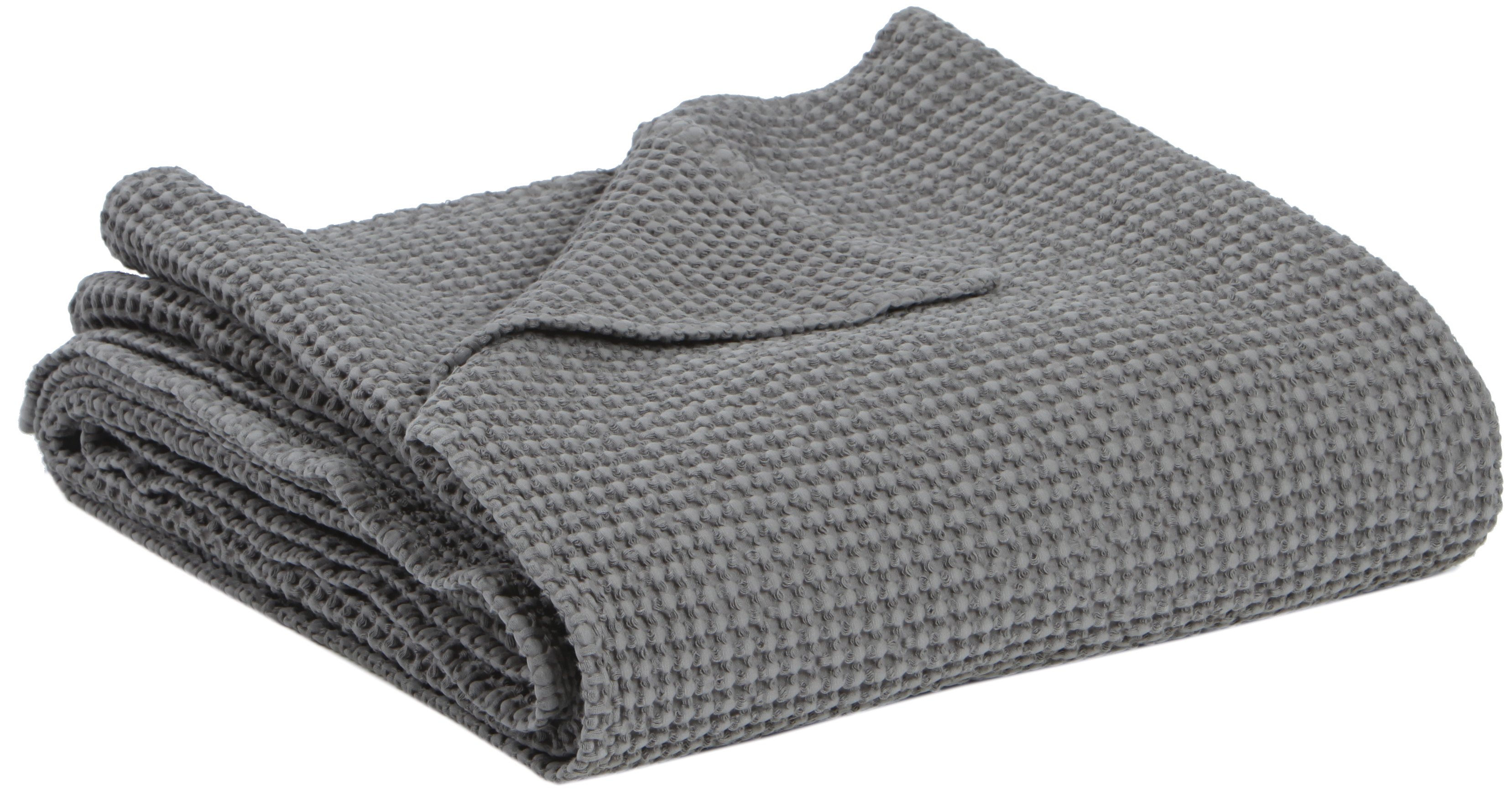 Plaid recycl Maia Tourterelle 140 x 200