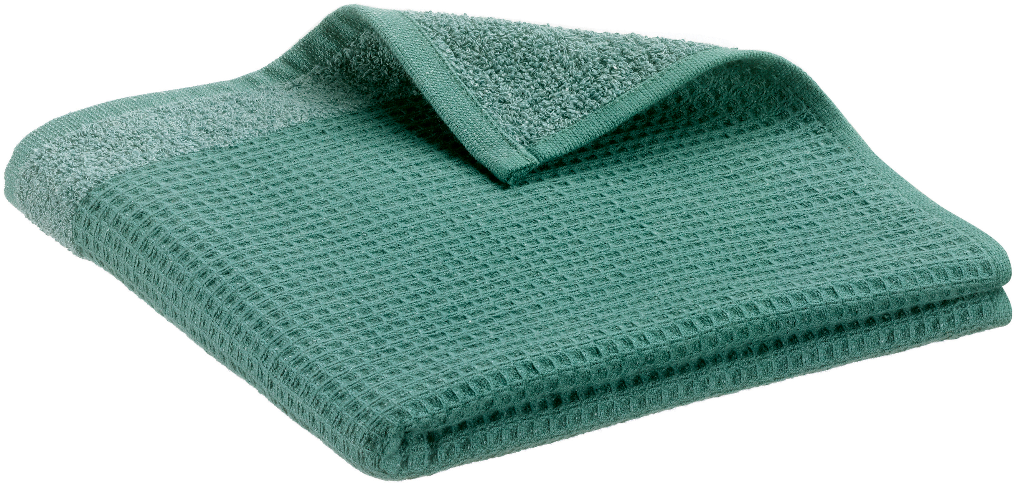 Serviette de toilette recycle Abby Emeraude 50 x 100