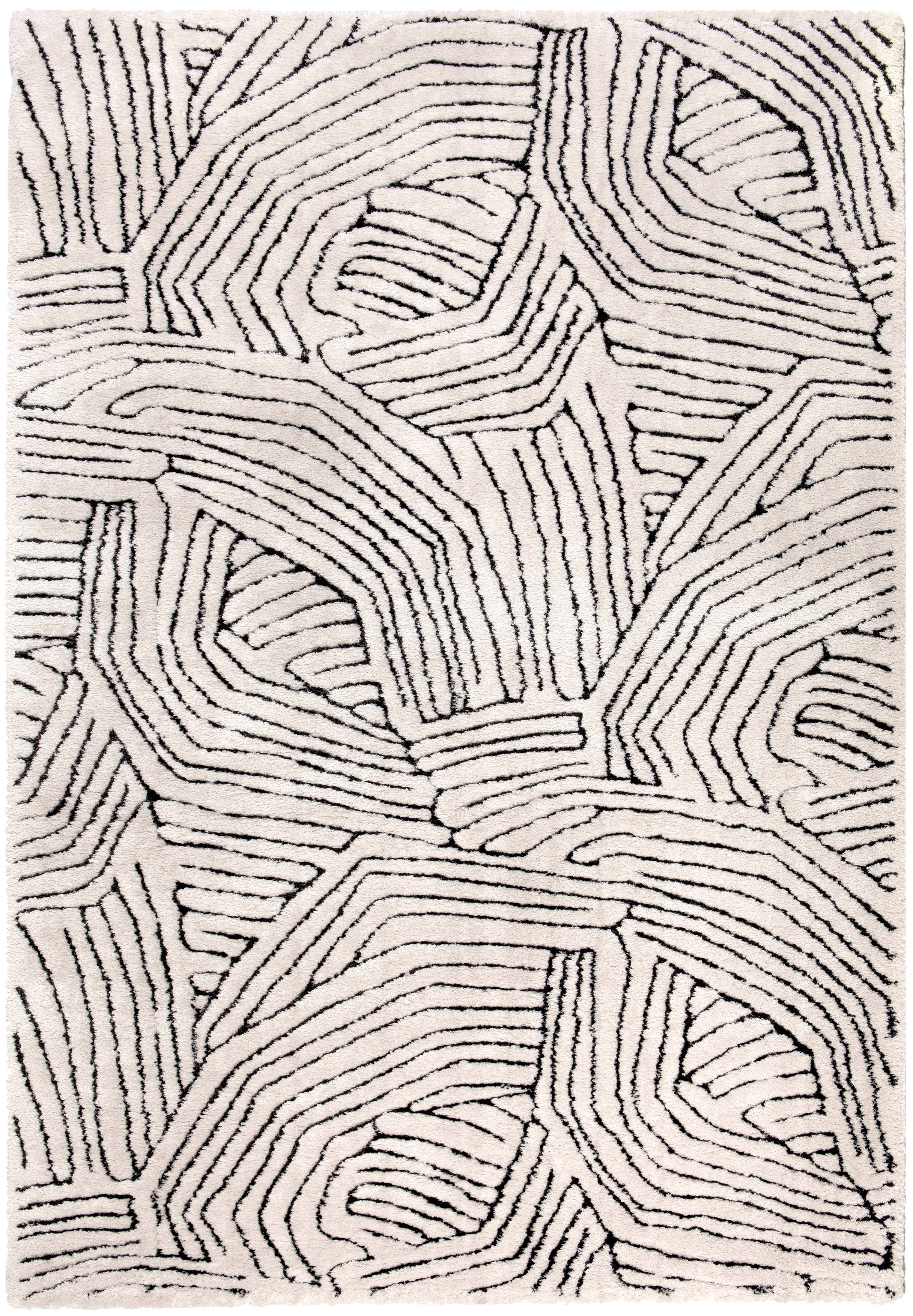 Tapis recycl Paulin Neige 160 x 230 x 2
