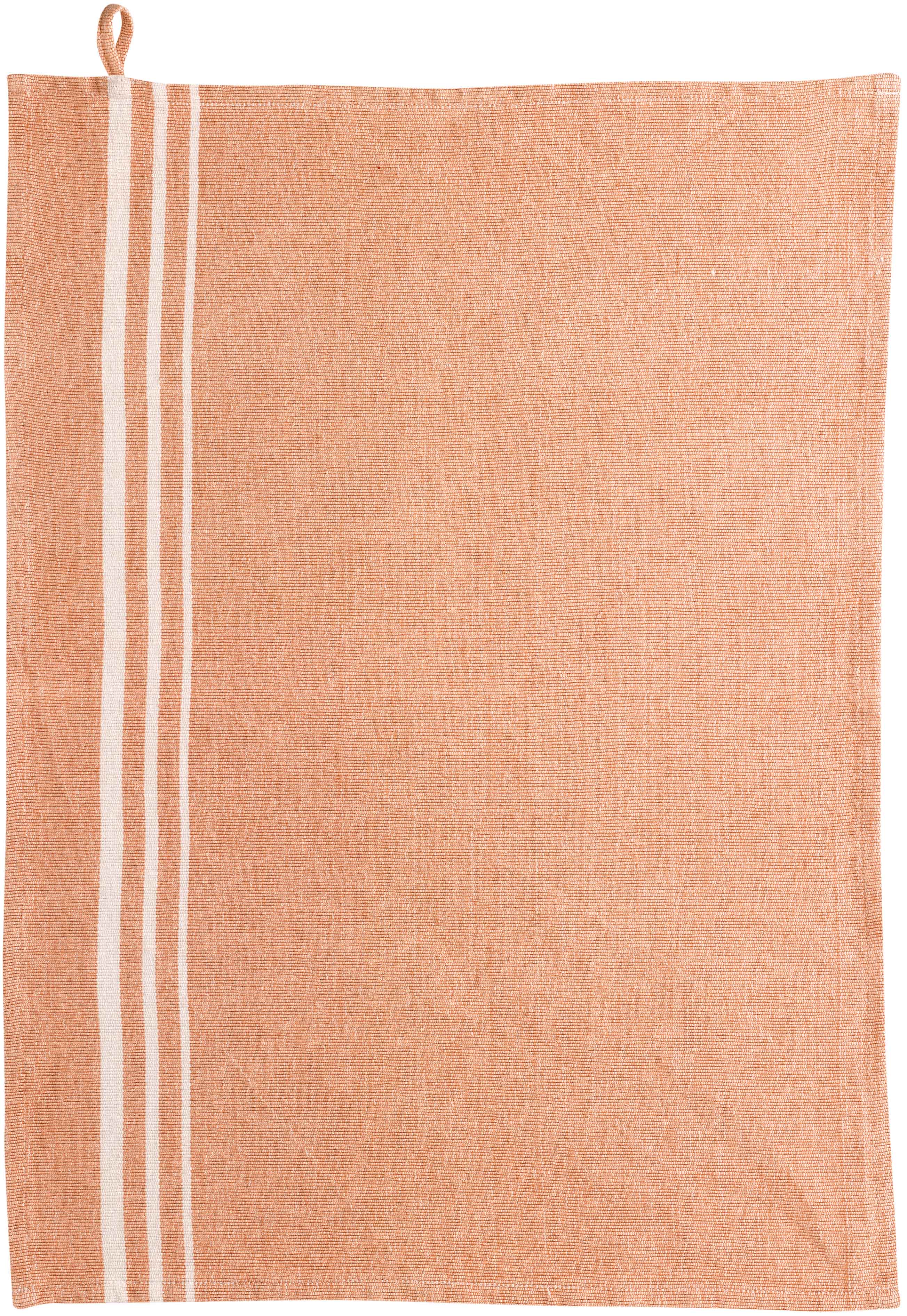 Torchon recycl Rib Terracotta 50 x 70