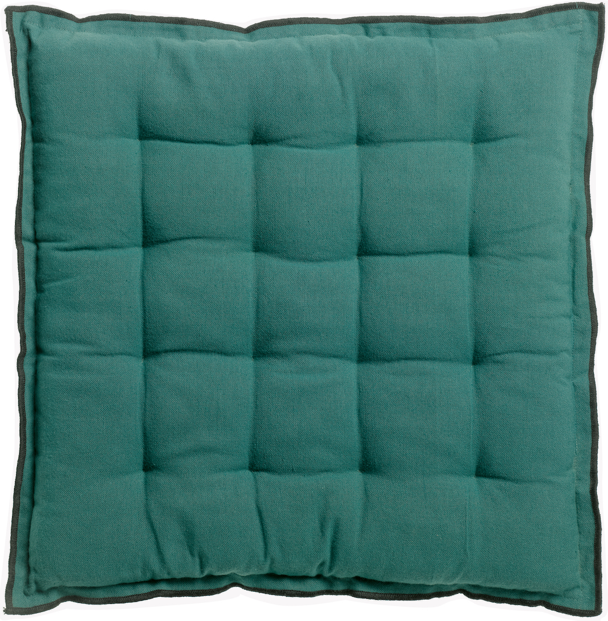 Galette de chaise Grace recycle Paon 40 x 40 x 3 cm