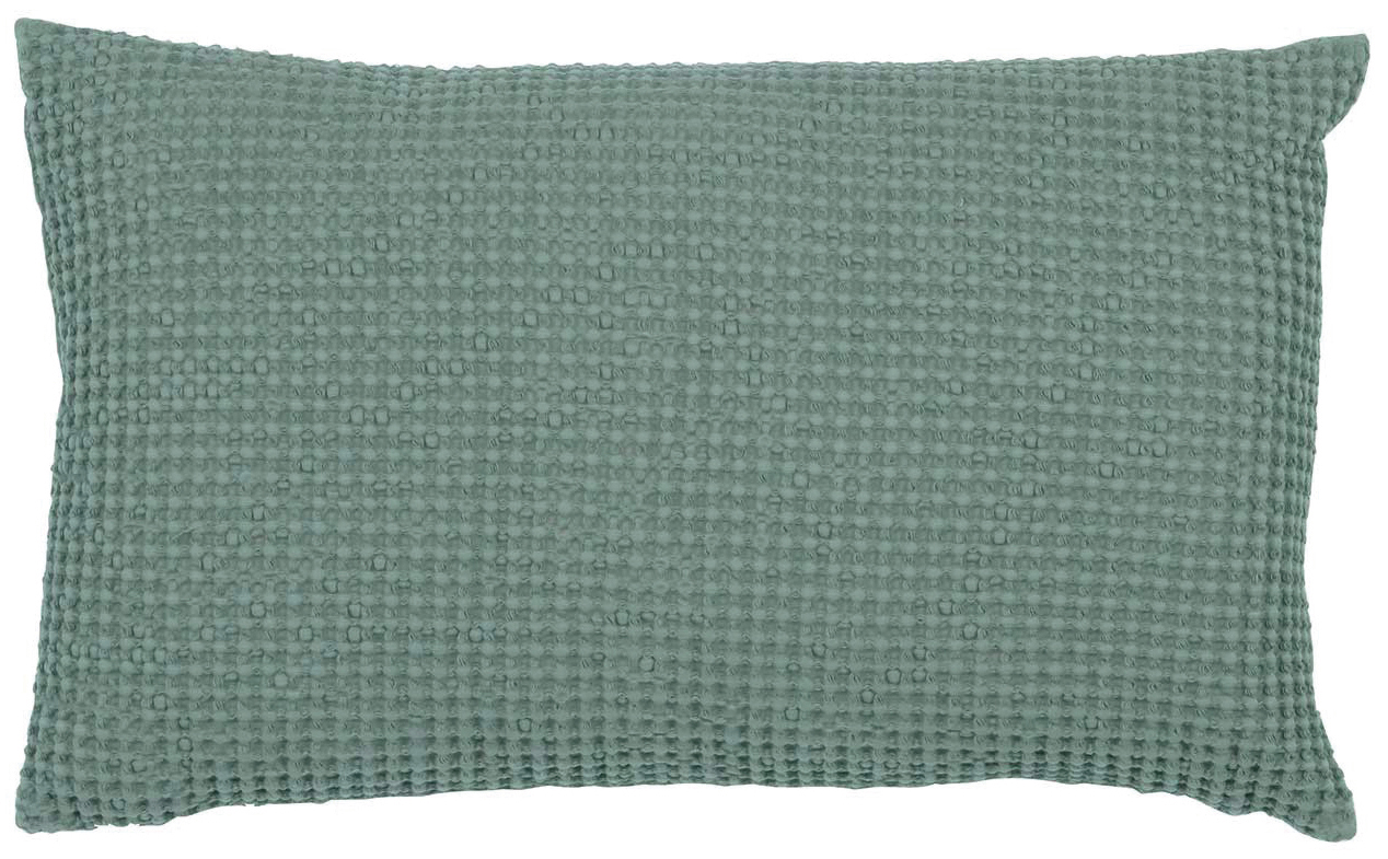 Coussin recycl Maia Vert de gris 30 x 50