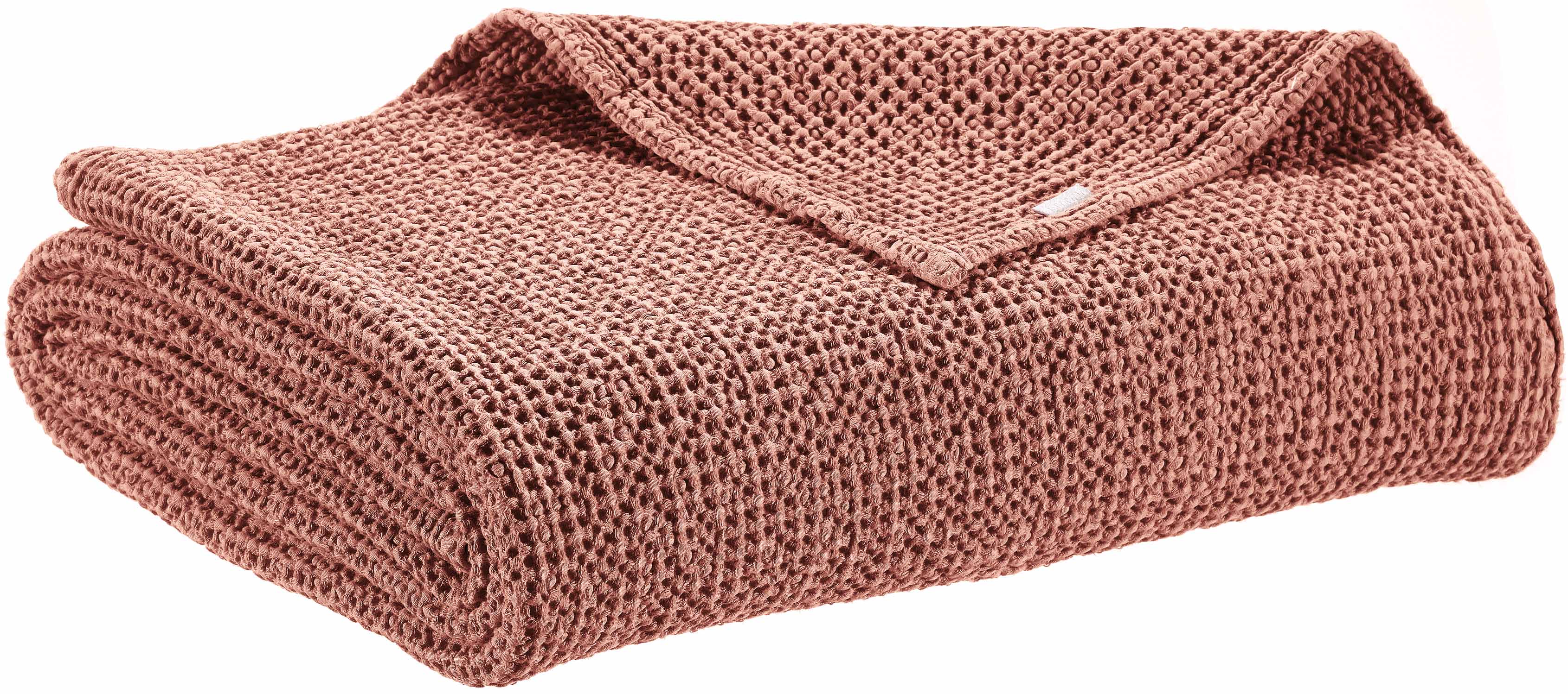 Jet de lit recycl Maia Terracotta 260 x 260