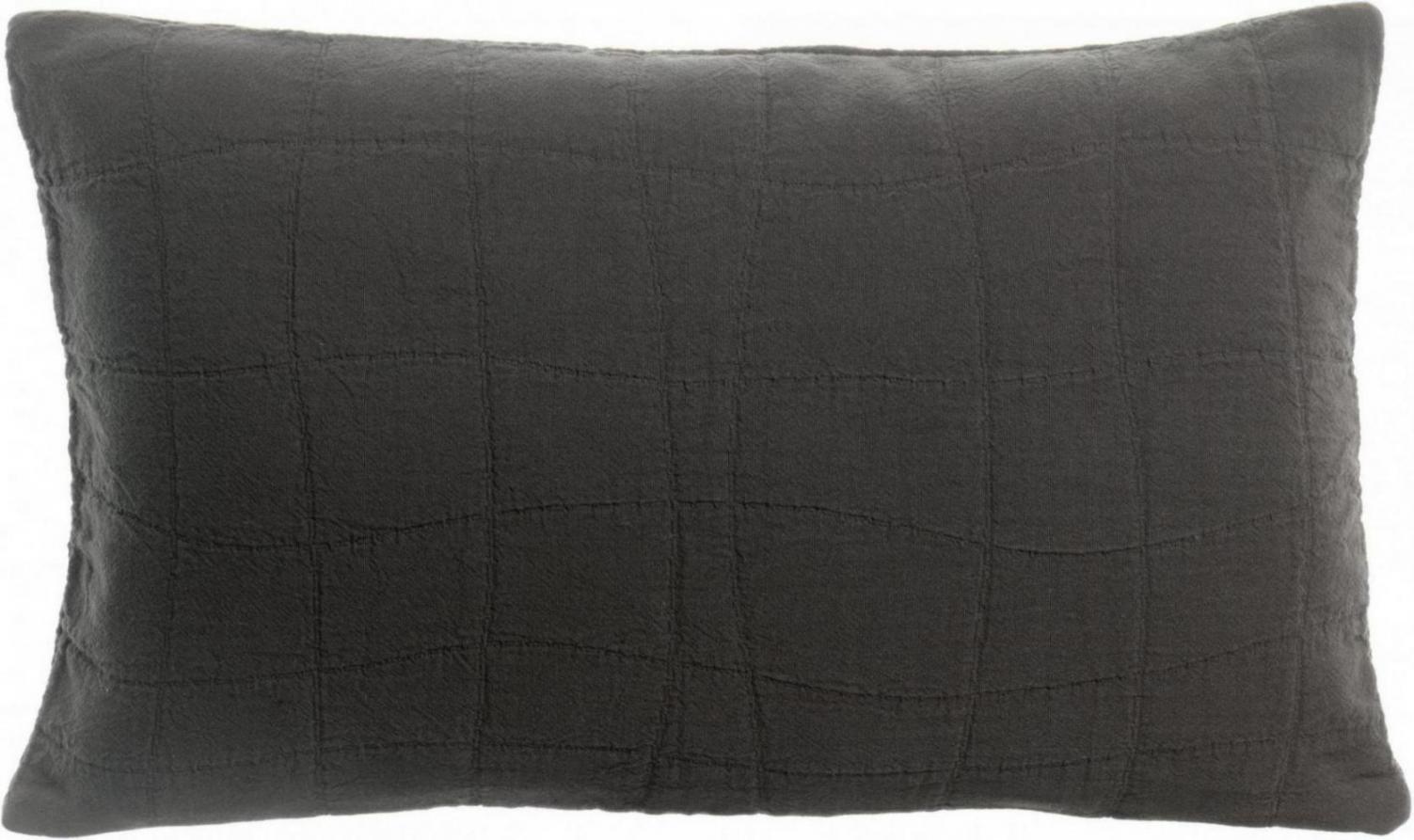 Coussin recycl Titou Carbone 30 x 50