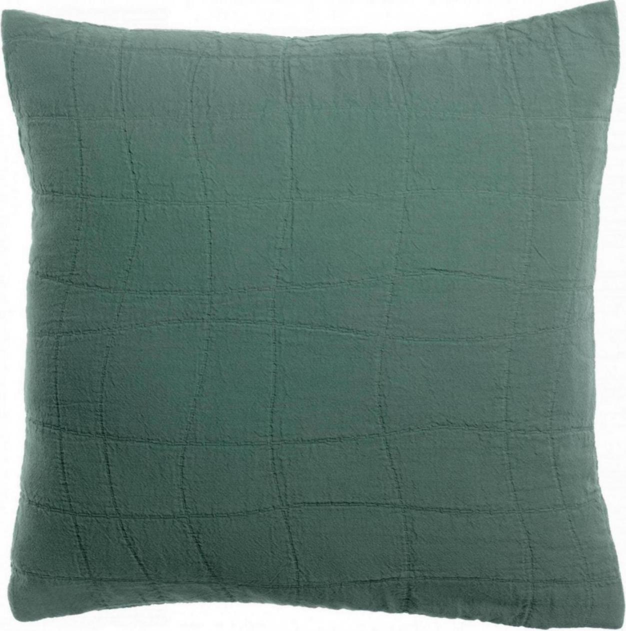 Coussin recycl Titou Vert de gris 45 x 45