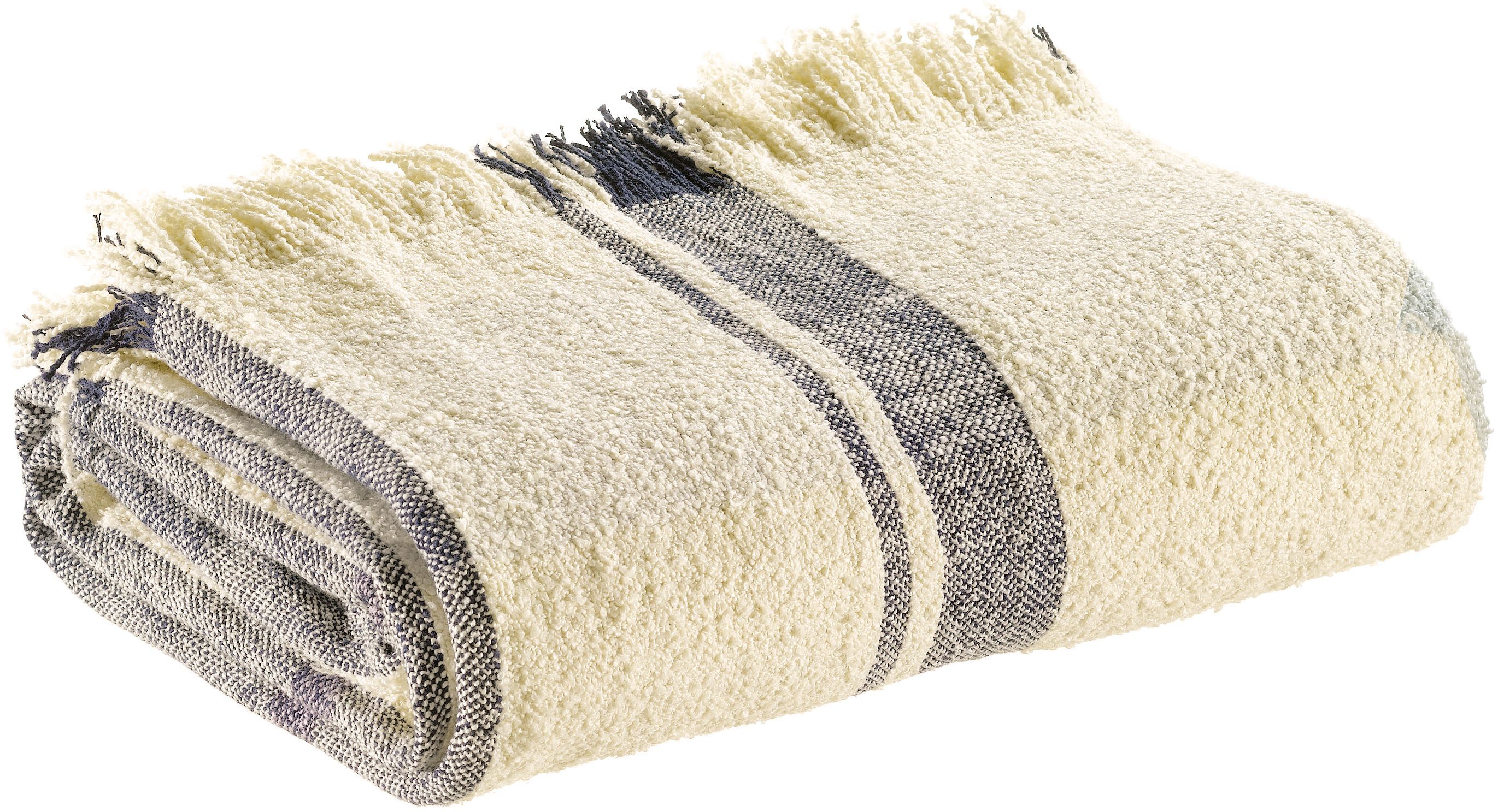 Plaid jacquard Jane Multico marine 130 x 160