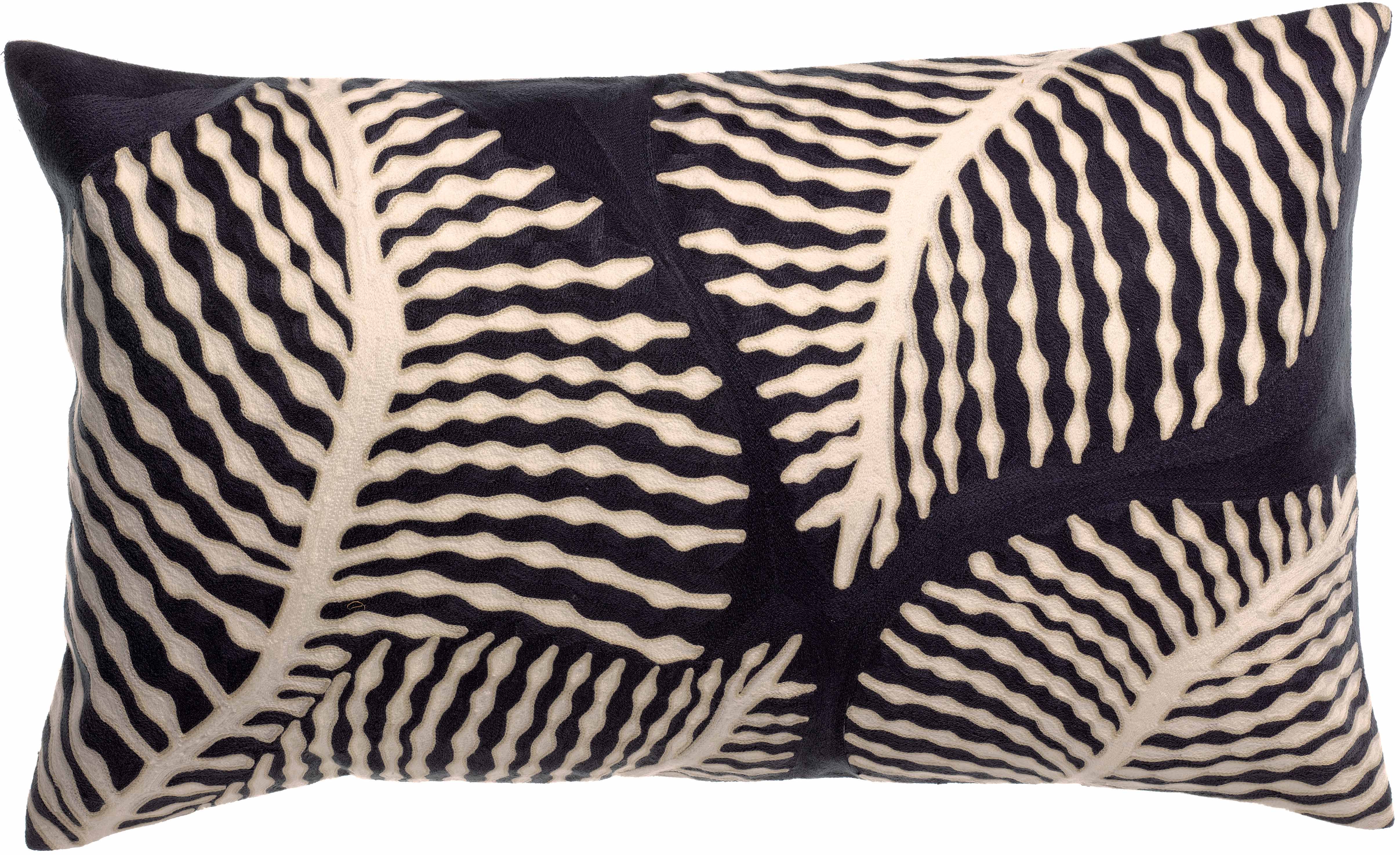 Coussin brod Flora Marine 40 x 65