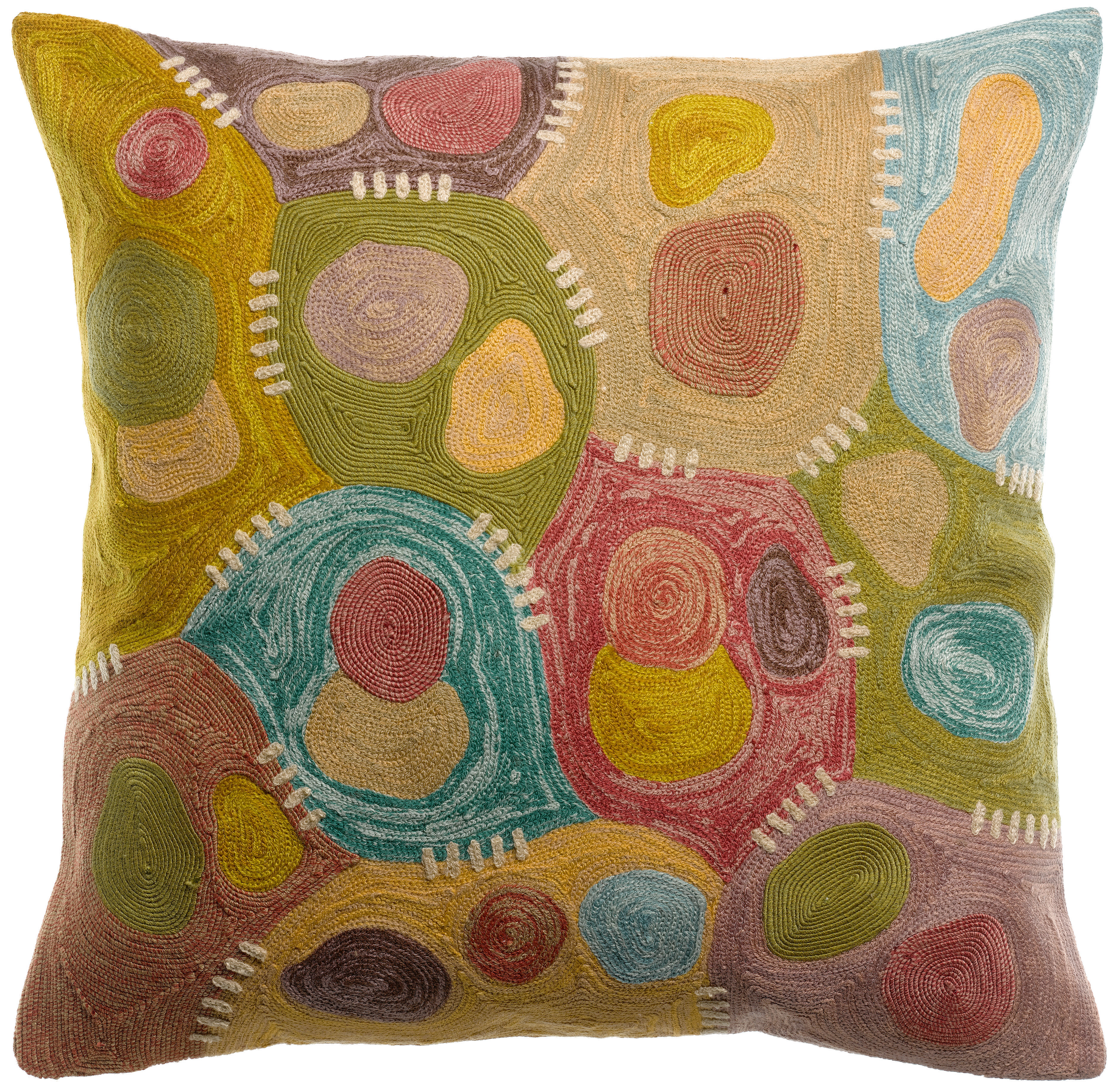 Coussin brod Nestor Mineral 45 x 45