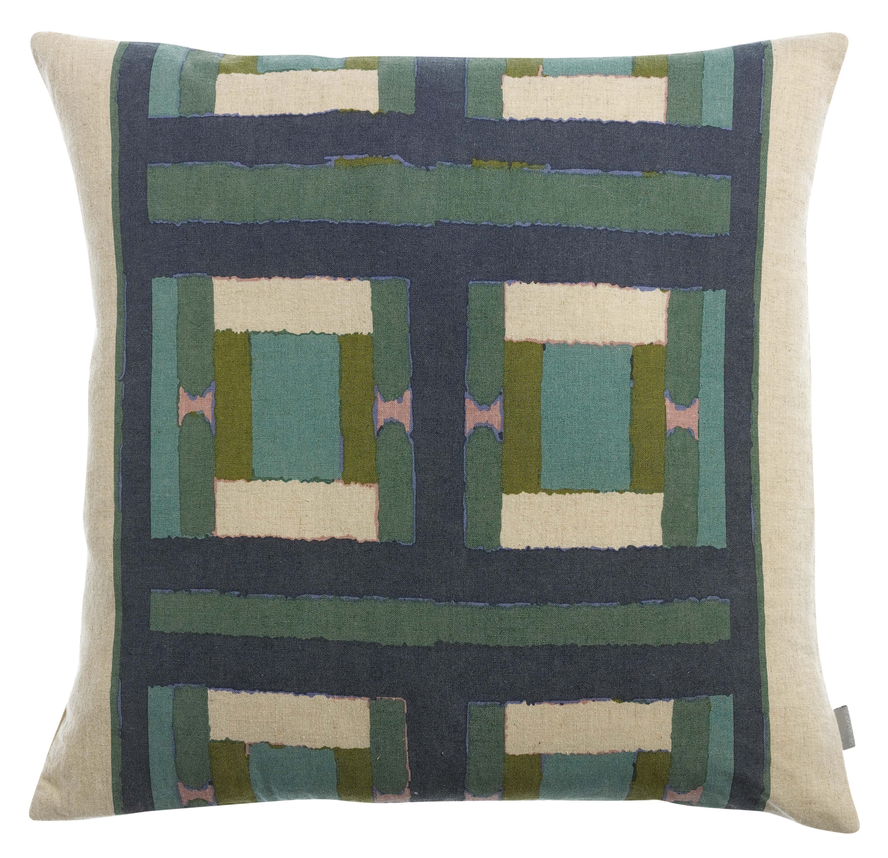 Coussin imprim Taho Vert de gris 45 x 45
