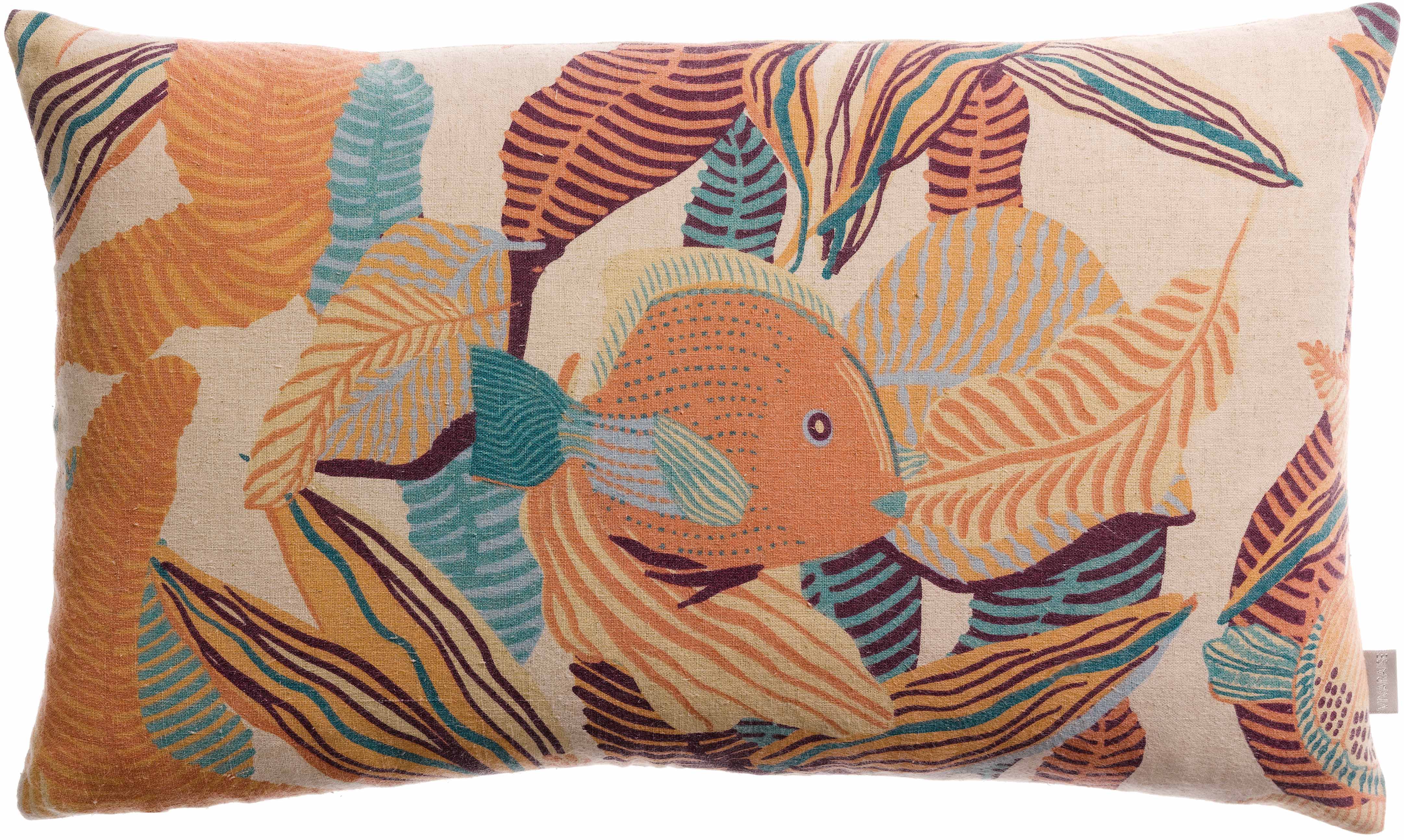 Coussin imprim Dori Papaye 30 x 50