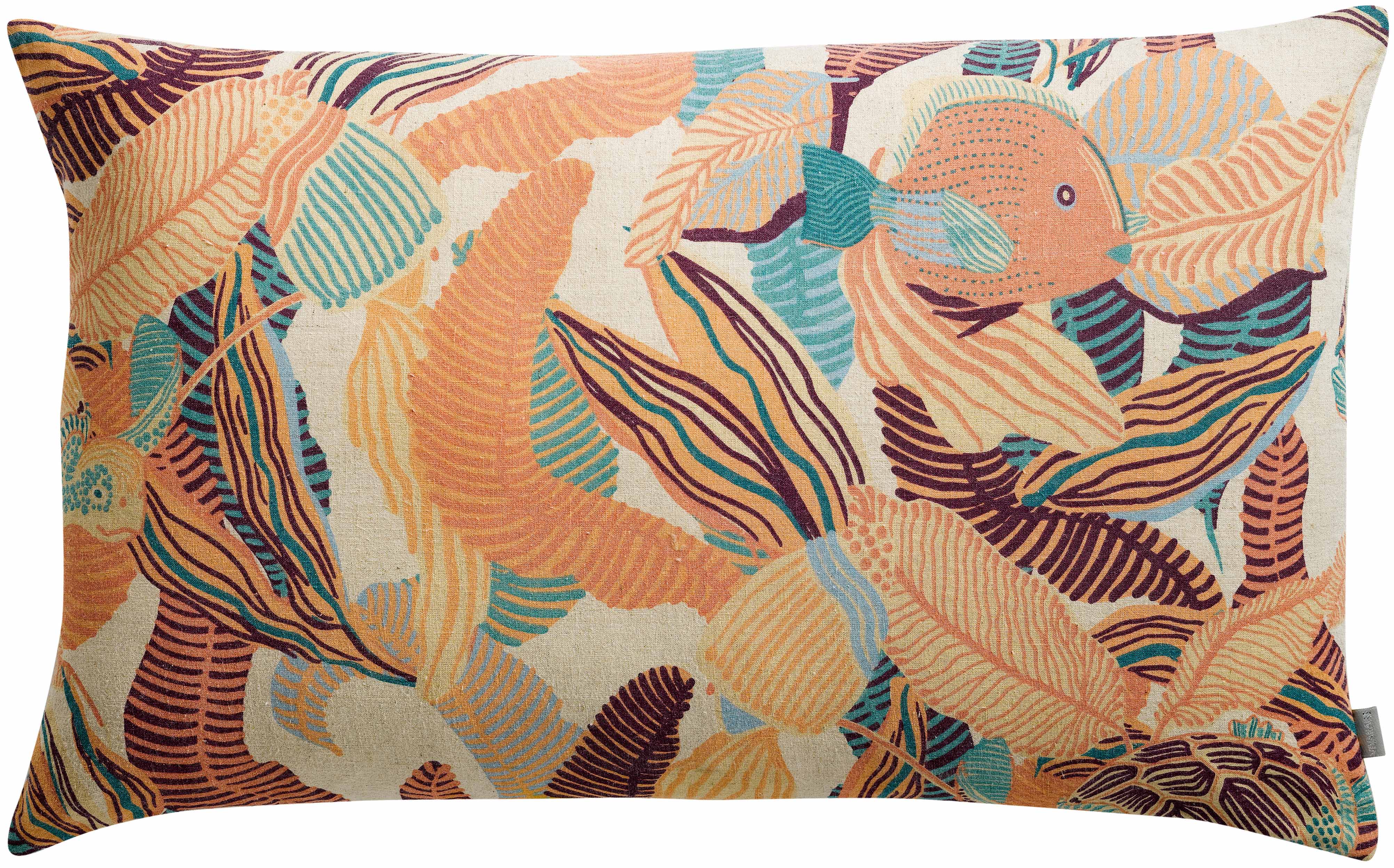 Coussin imprim Dori Papaye 40 x 65