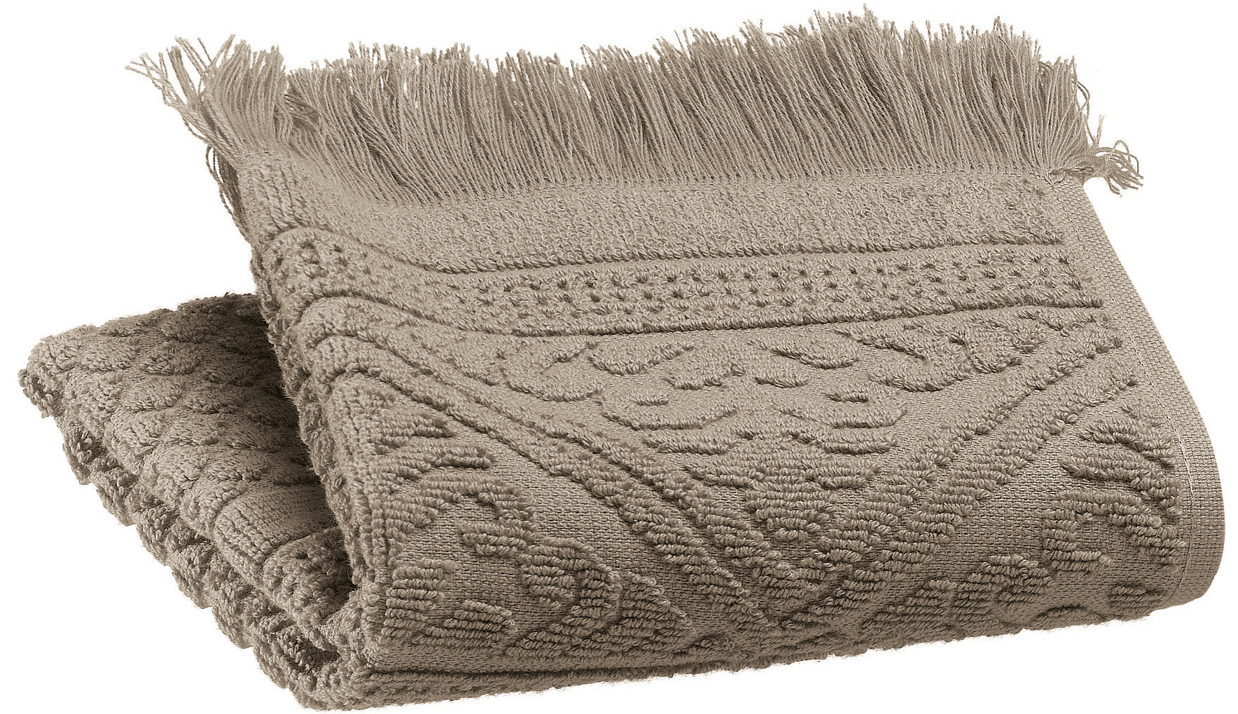 Serviette invit uni Zoe Chamois 30 x 50