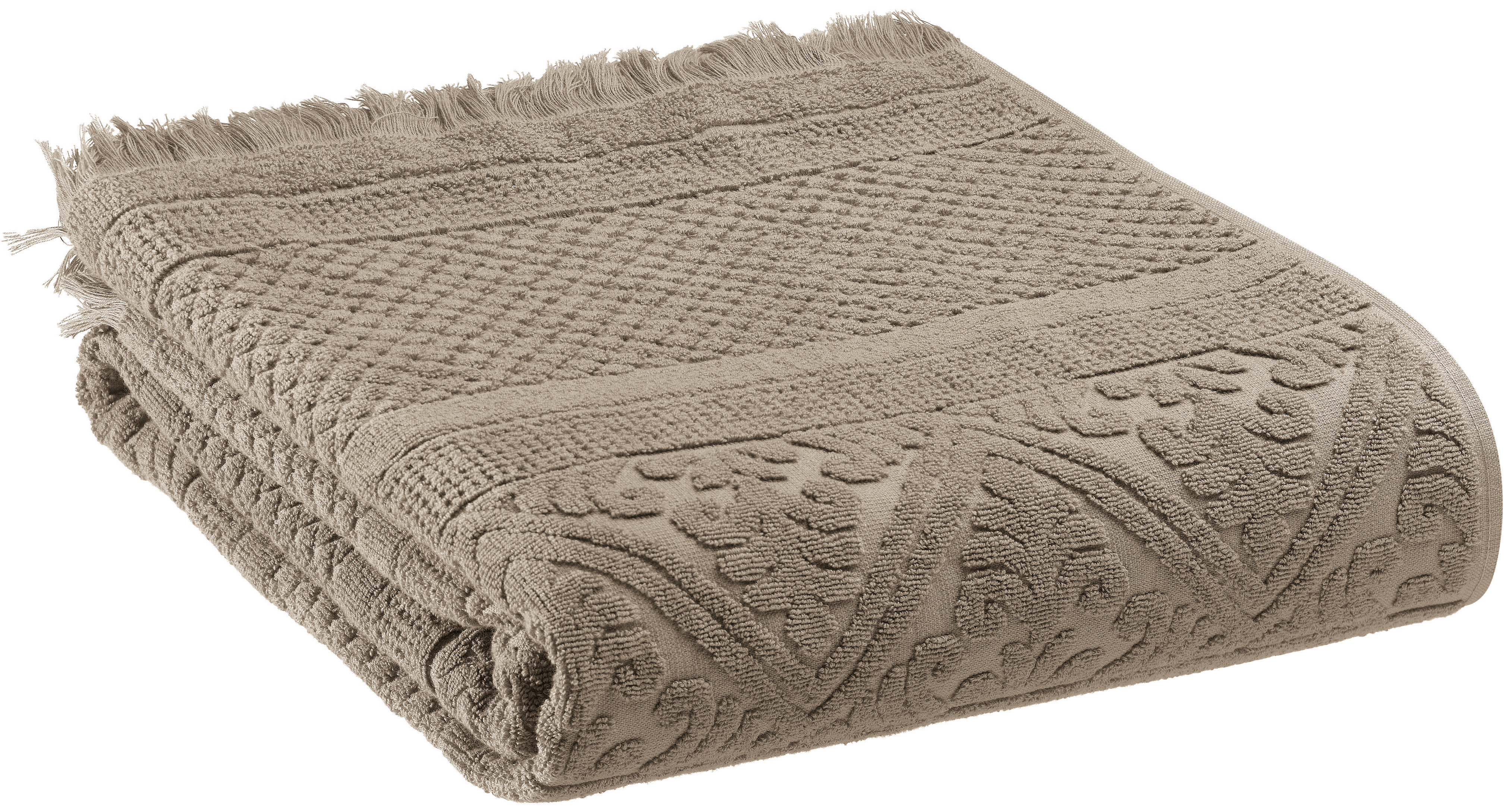 Drap de bain uni Zoe Chamois 100 x 180