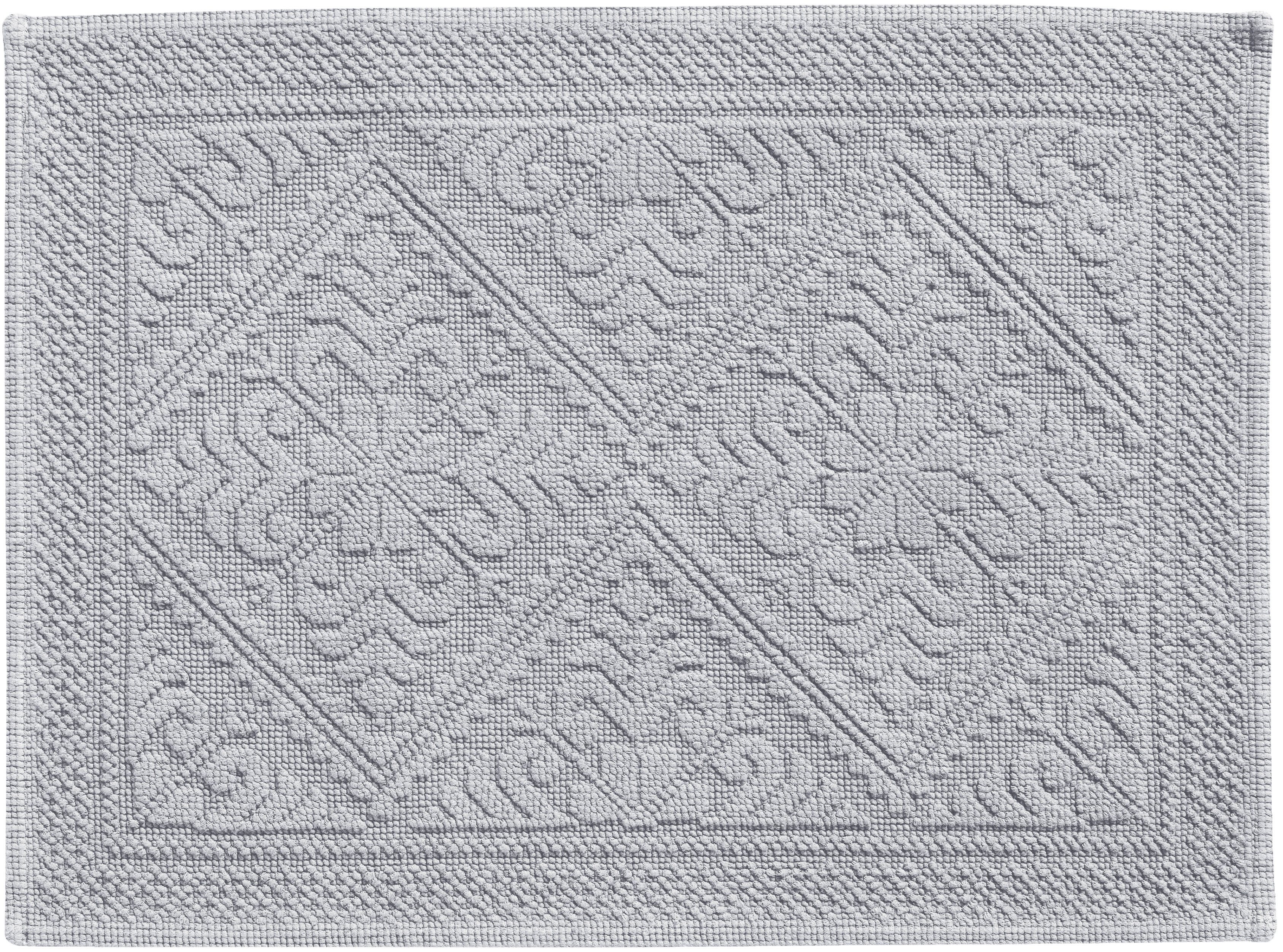 Tapis de bain uni Enzo Perle 54 x 64