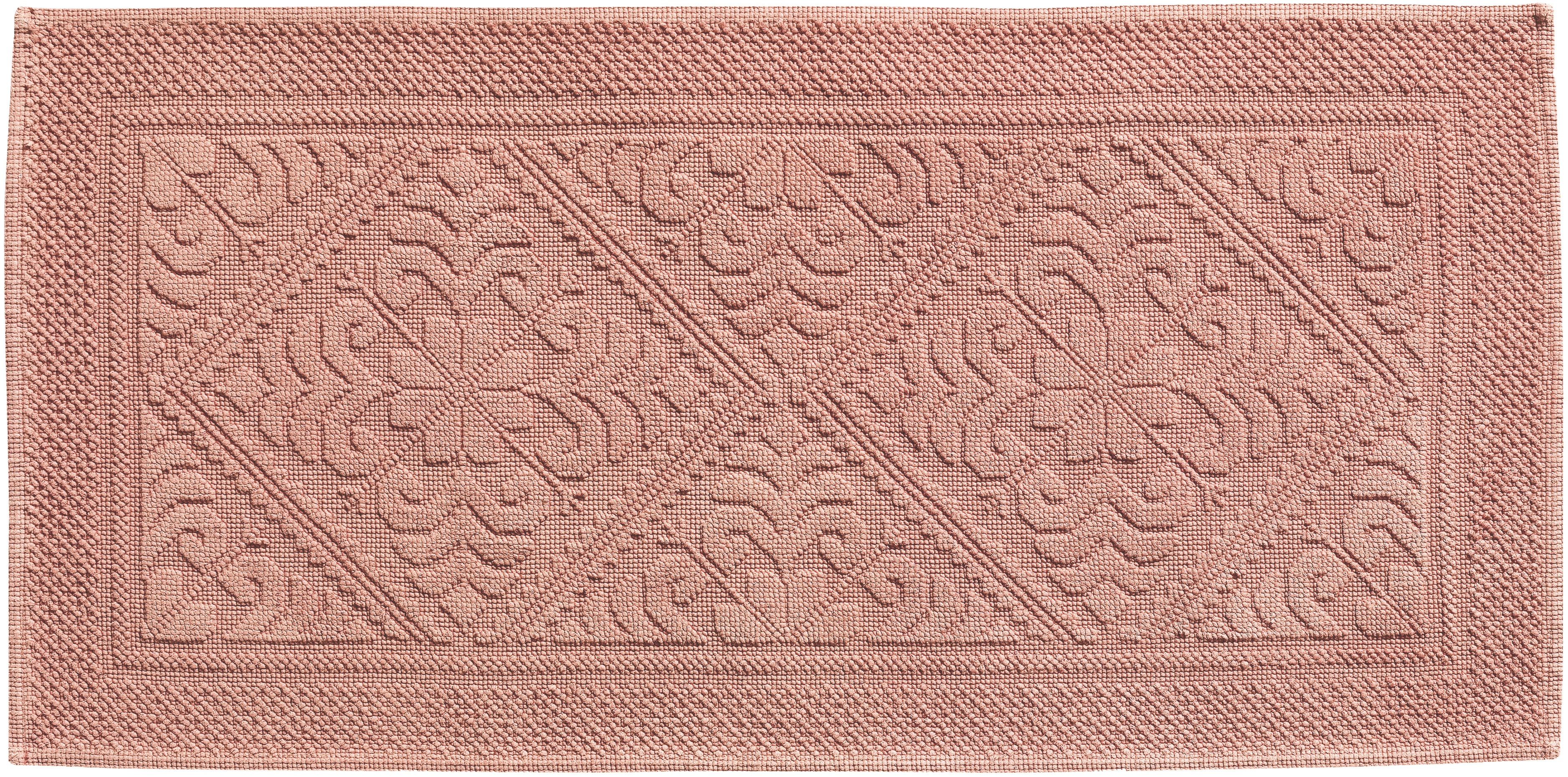 Tapis de bain uni Enzo Argile 54 x 110