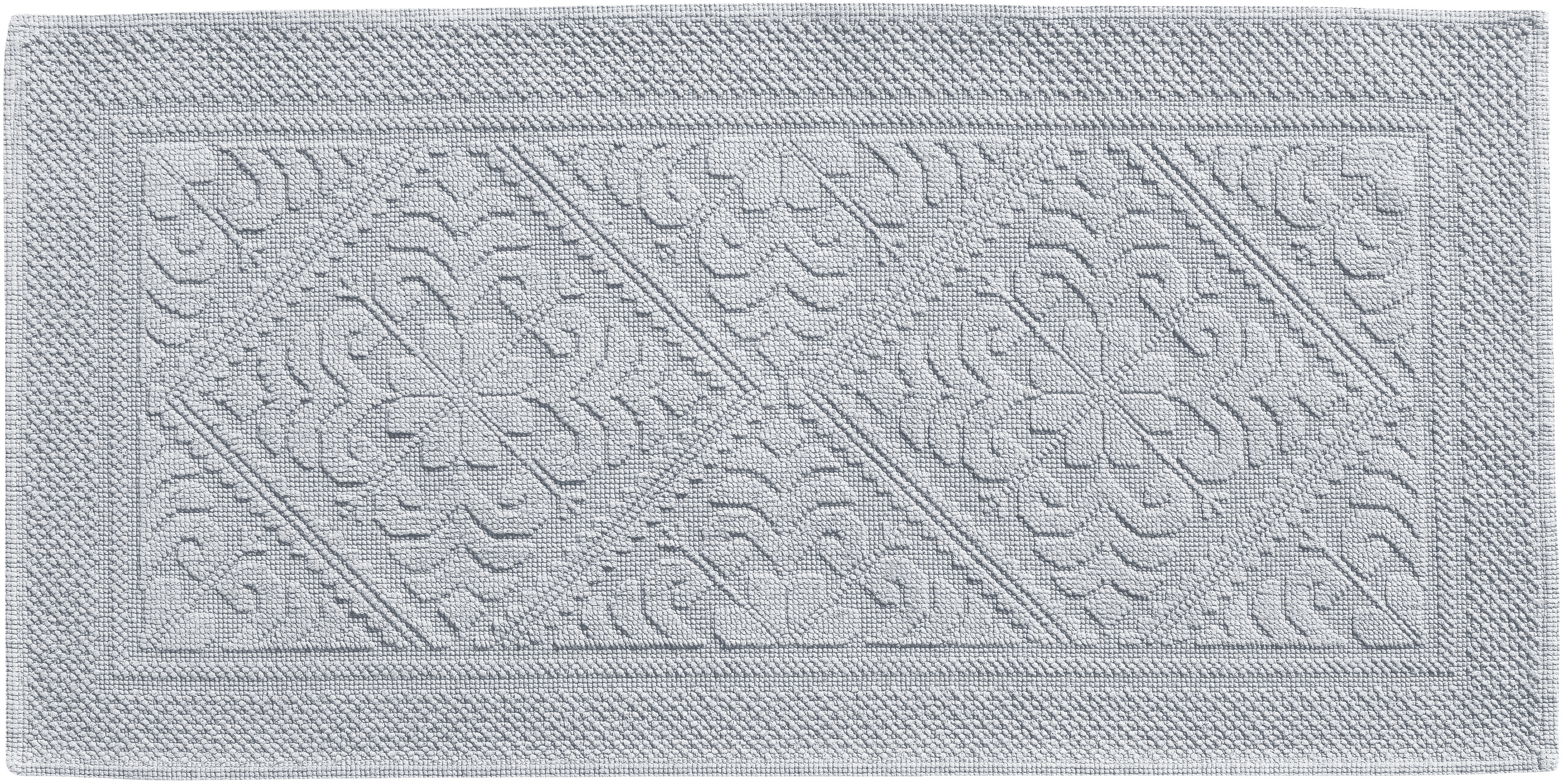 Tapis de bain uni Enzo Perle 54 x 110