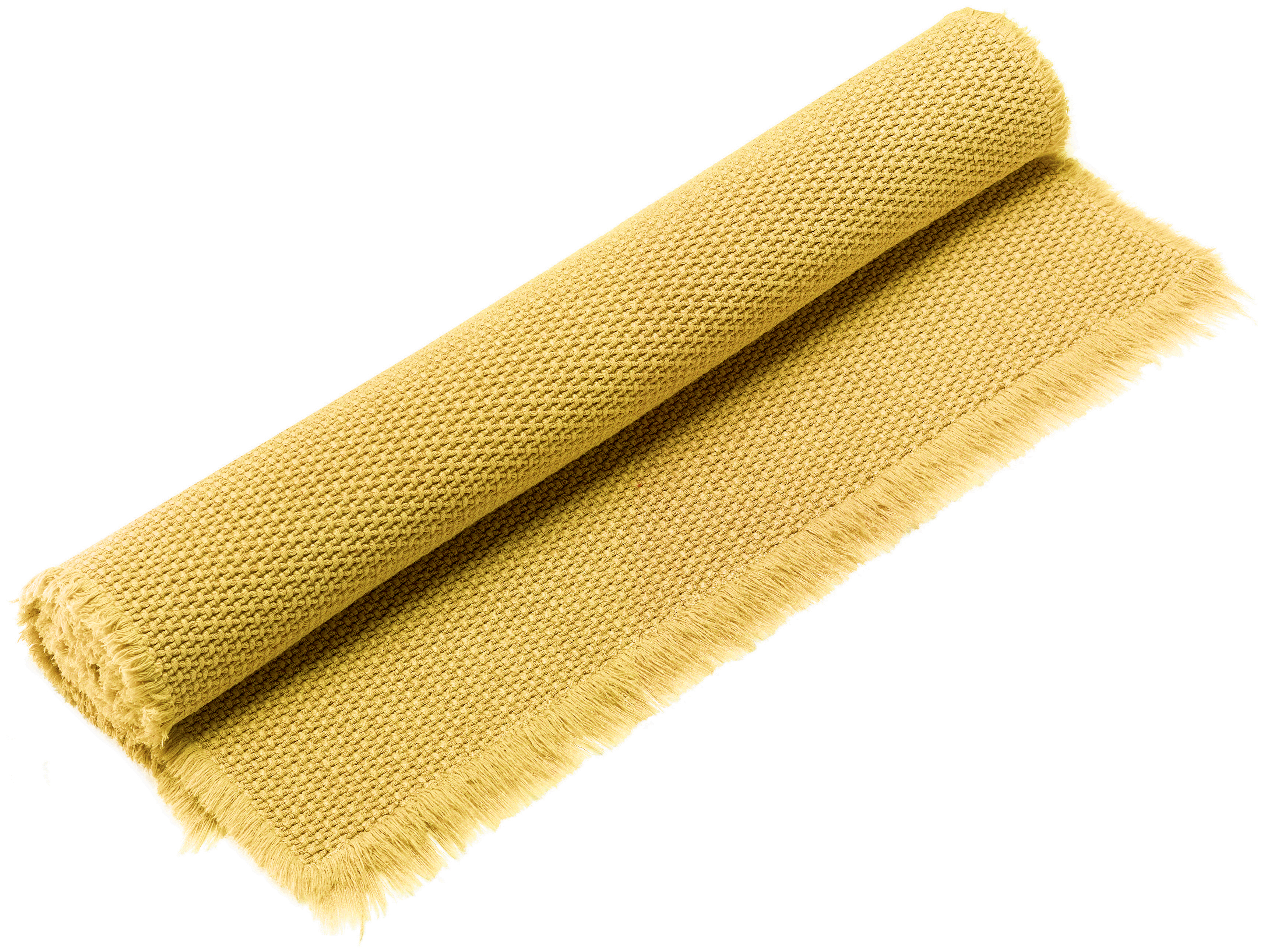 Tapis de bain uni Elly Curry 54 x 110