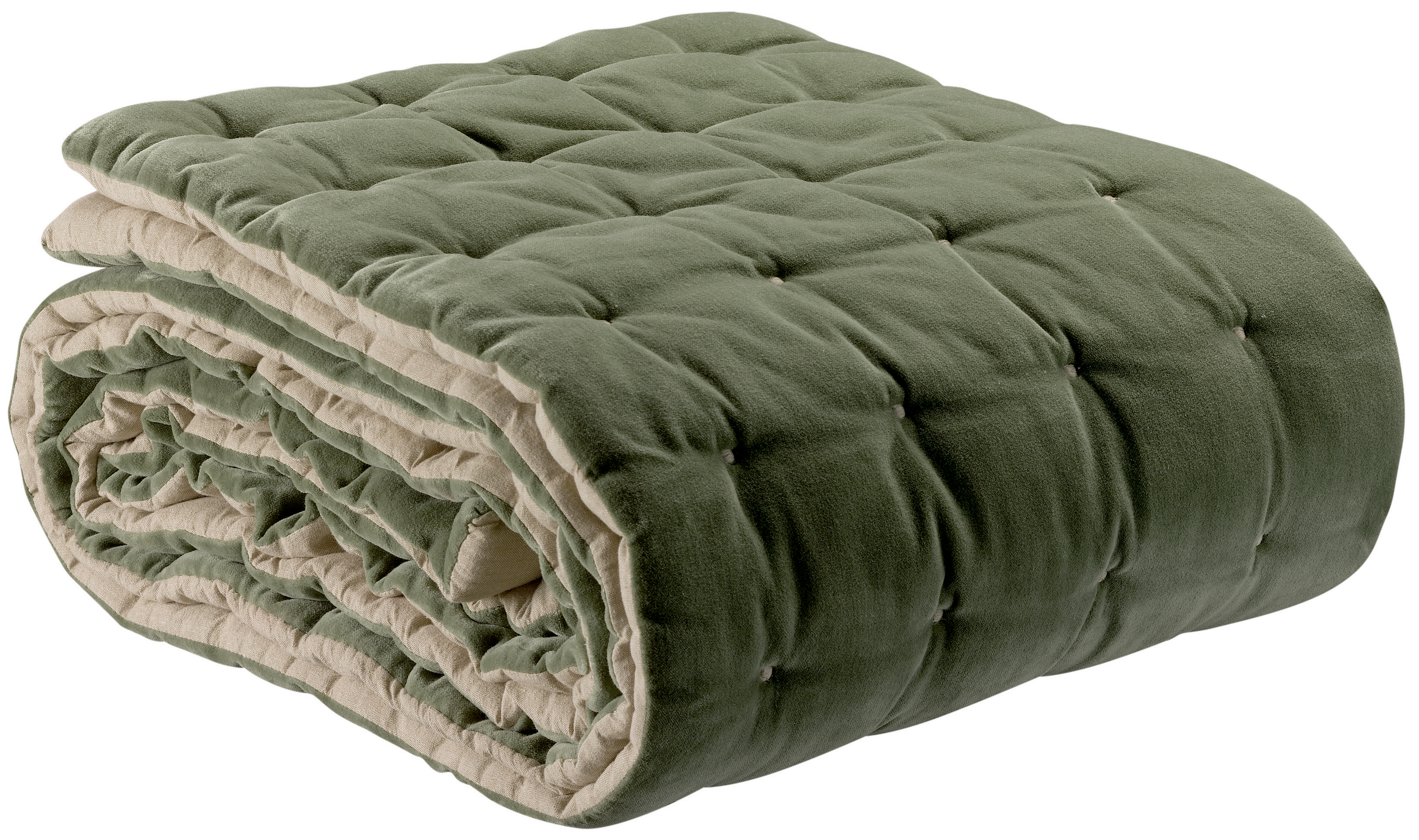 Chemin de lit uni Elise Verveine 90 x 240