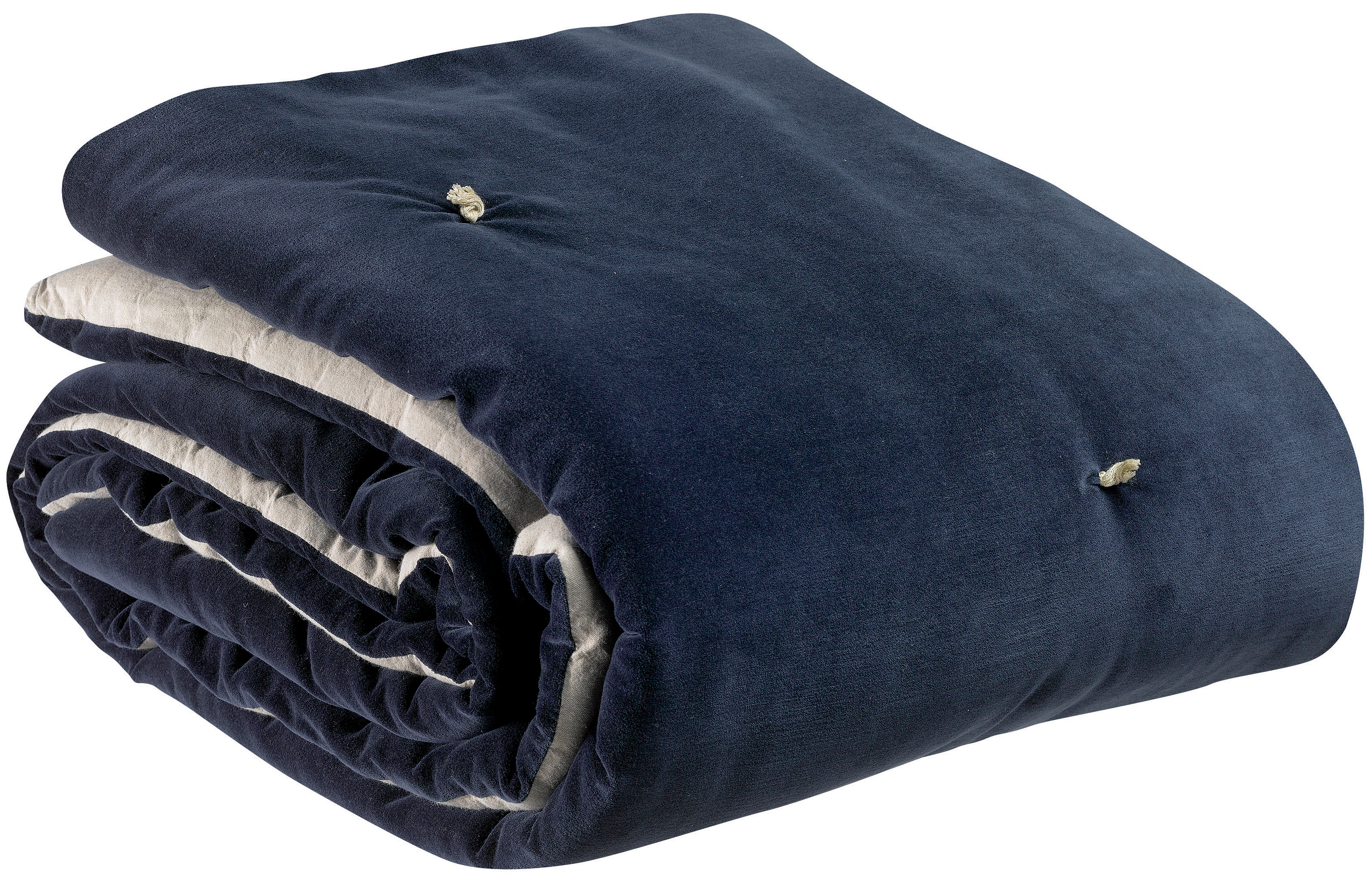 Plaid points nous Elise Cobalt 140 x 200