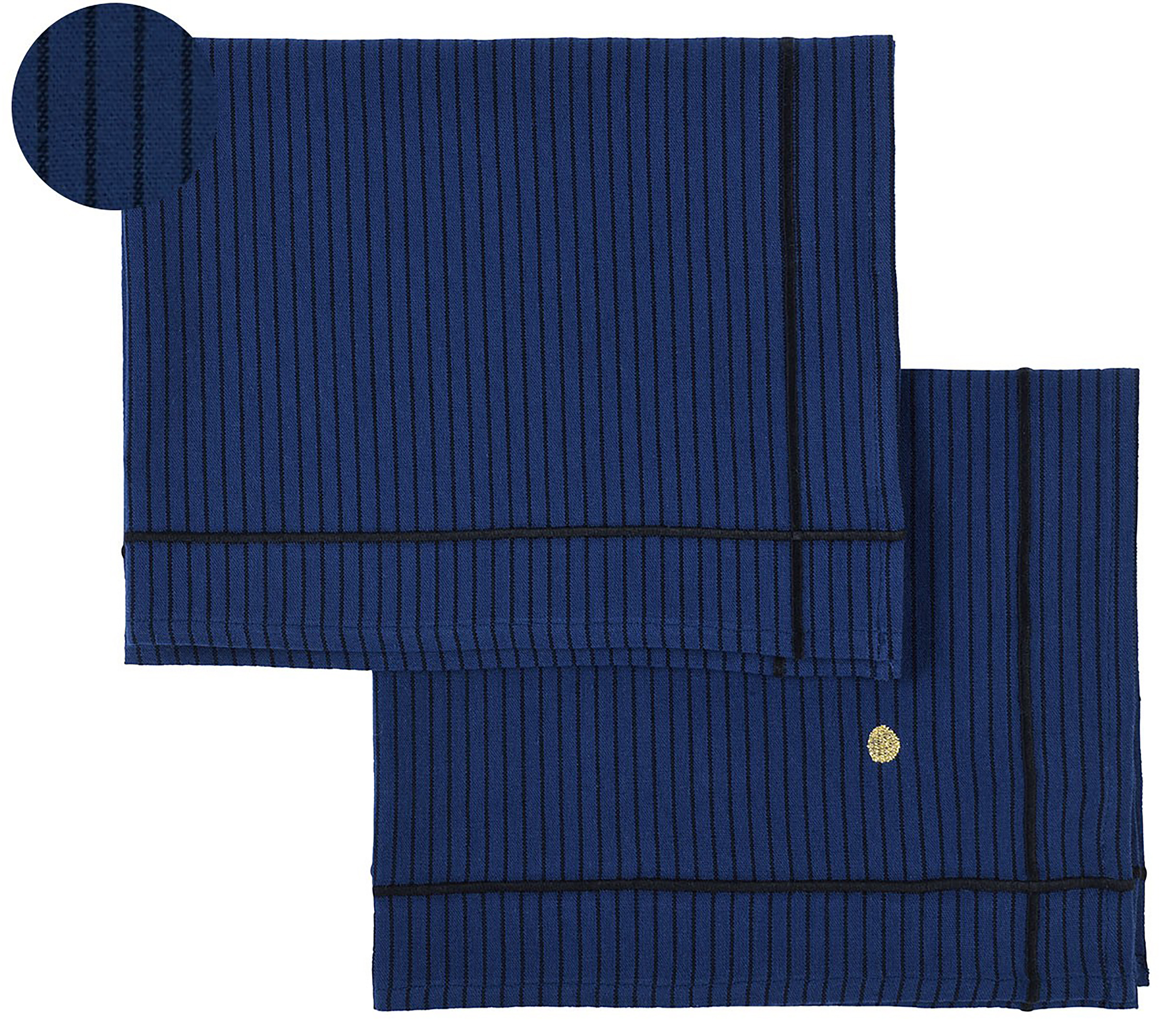Lot de 2 sets de table Lonie Indigo 40 x 50