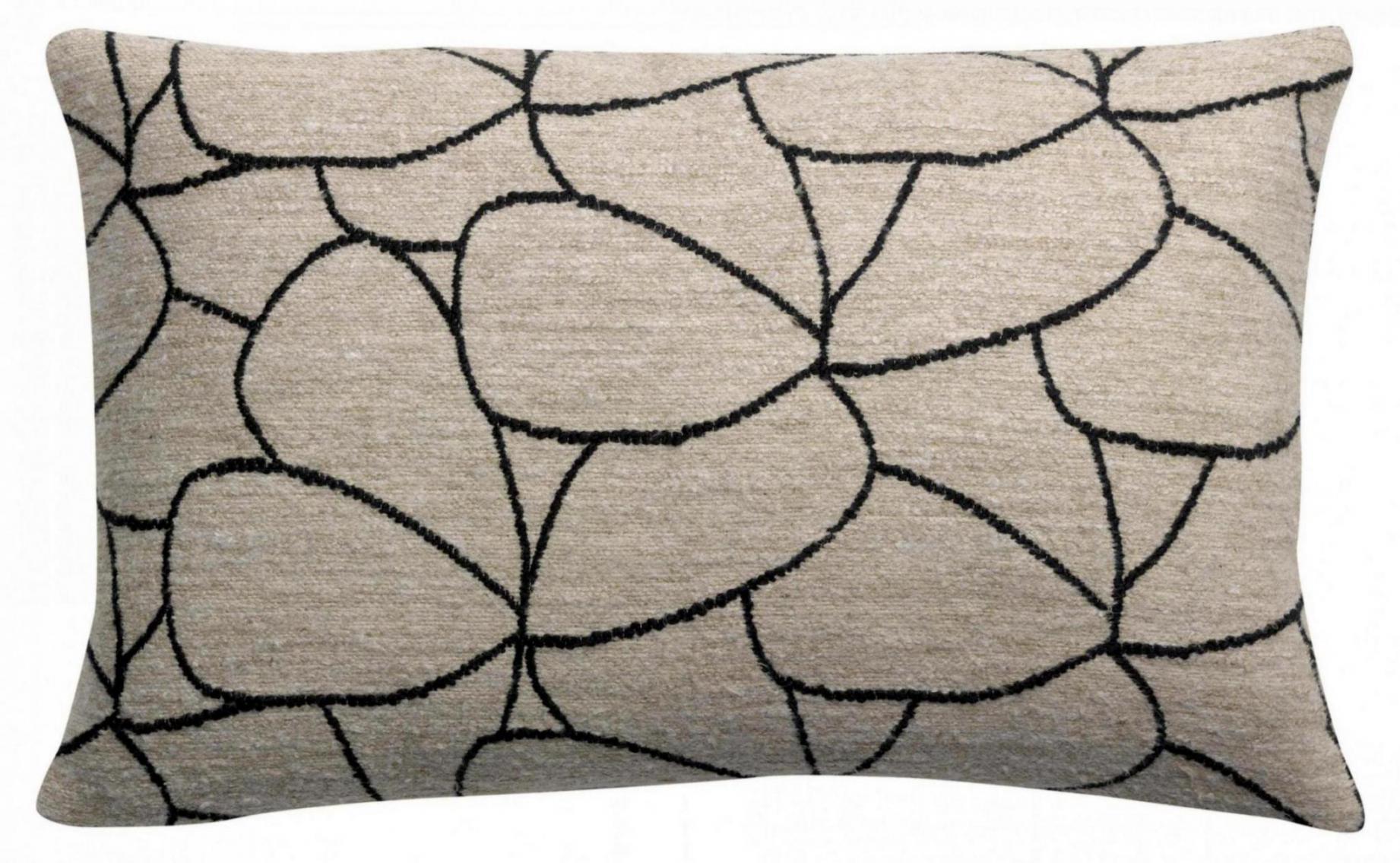 Coussin Dany Blanc/noir 40 x 65