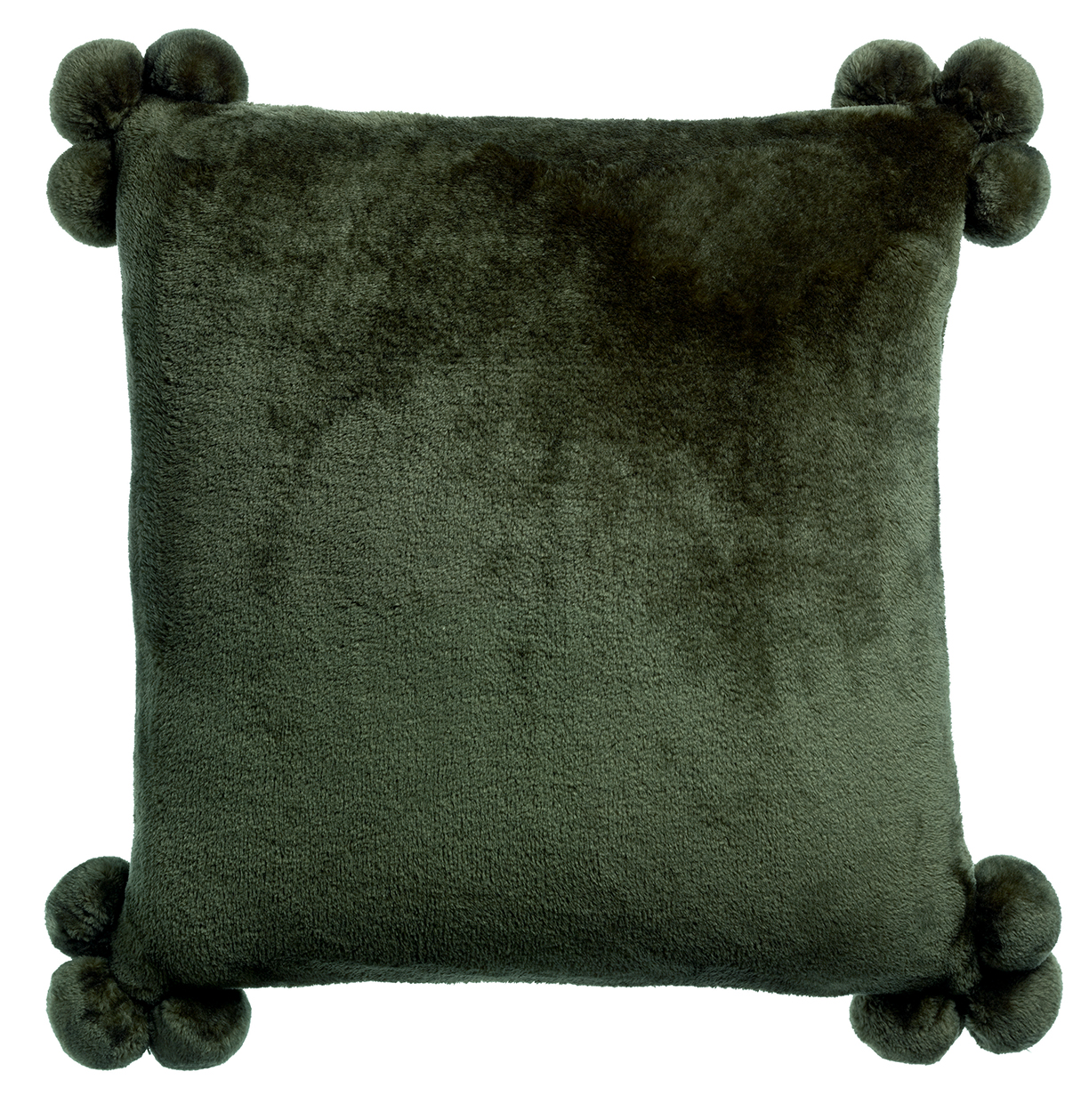 Coussin Tender pompons Fougre 45 x 45