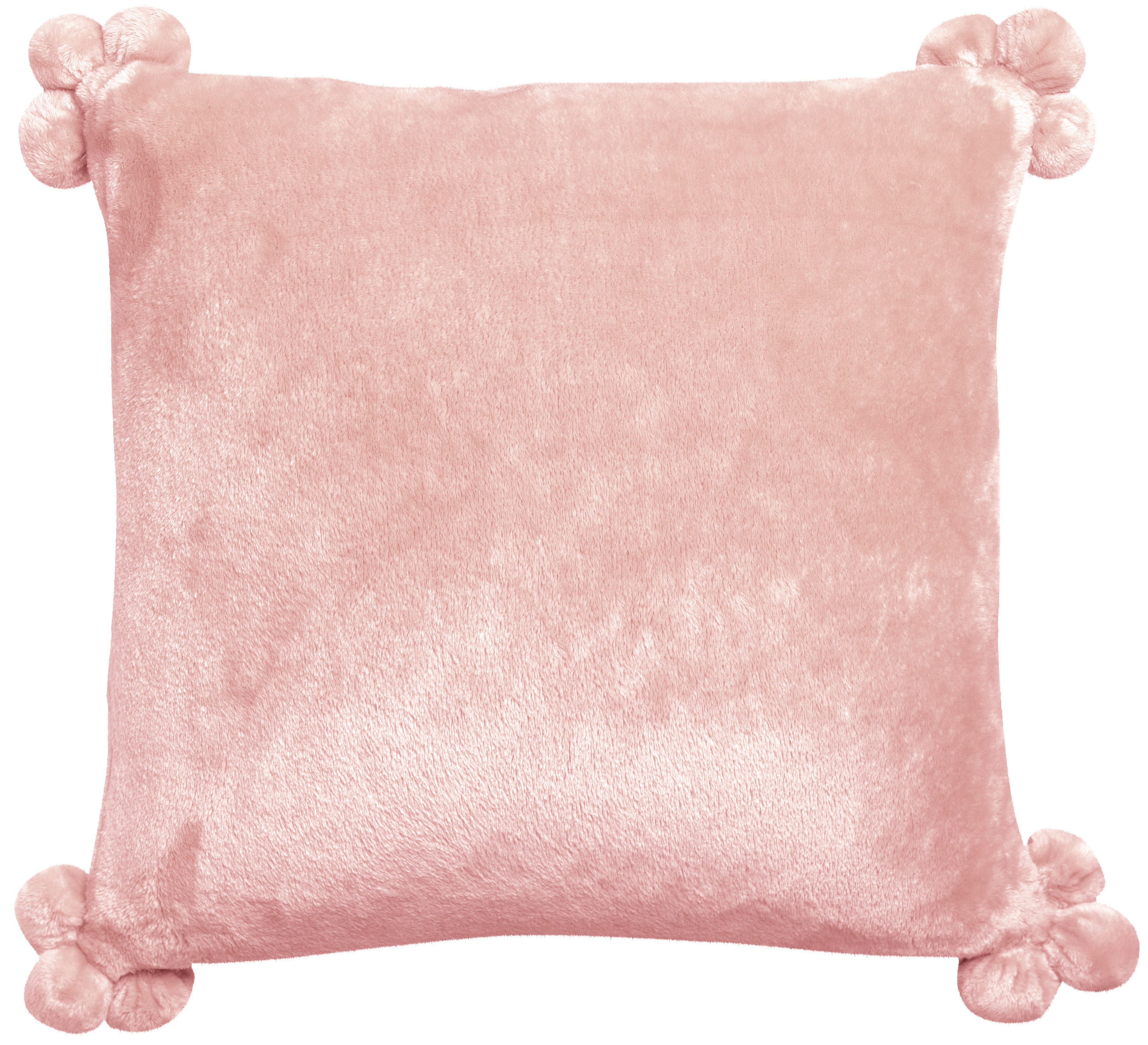Coussin Tender Pompons Aubepine 45 x 45