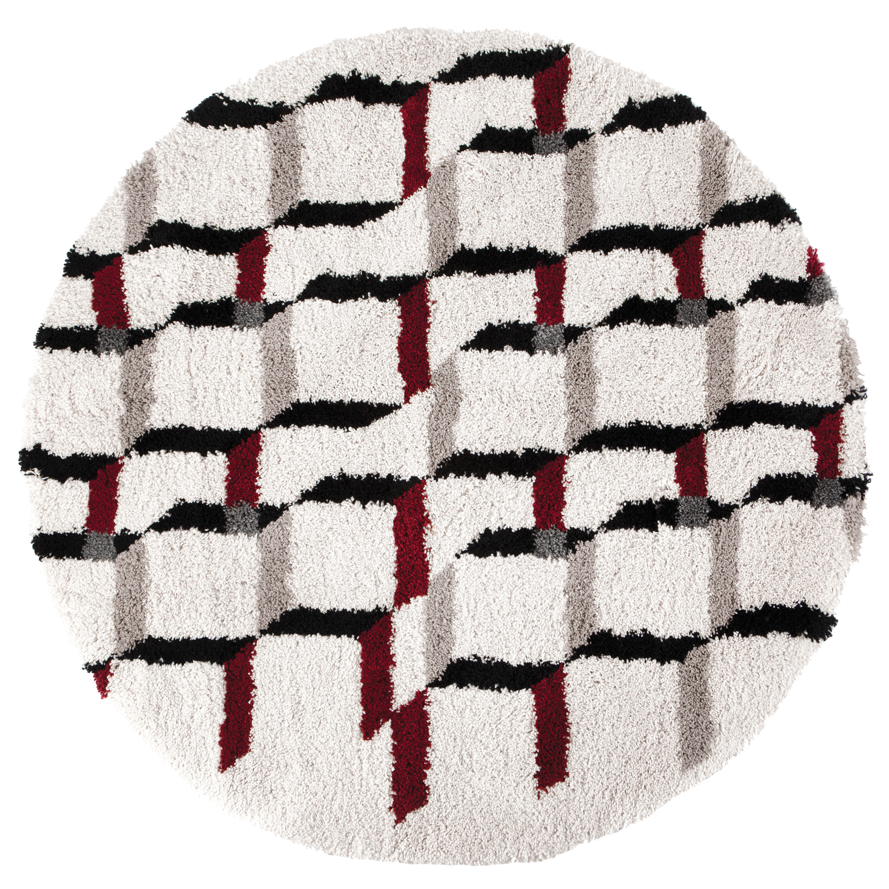Tapis Erika Neige diamtre 160 cm