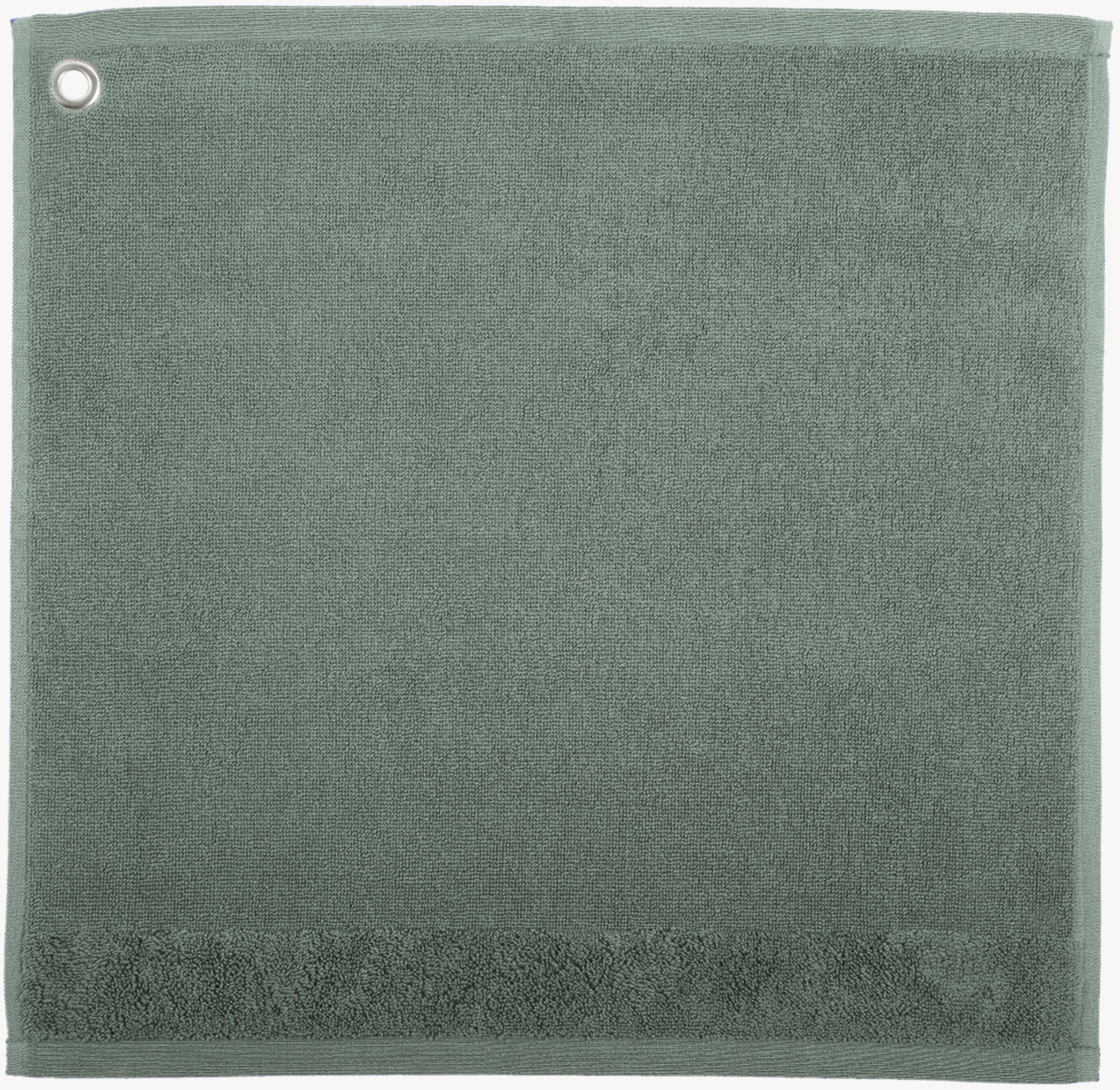 Essuie-mains Oeillet Curl Vert de gris 50 x 50