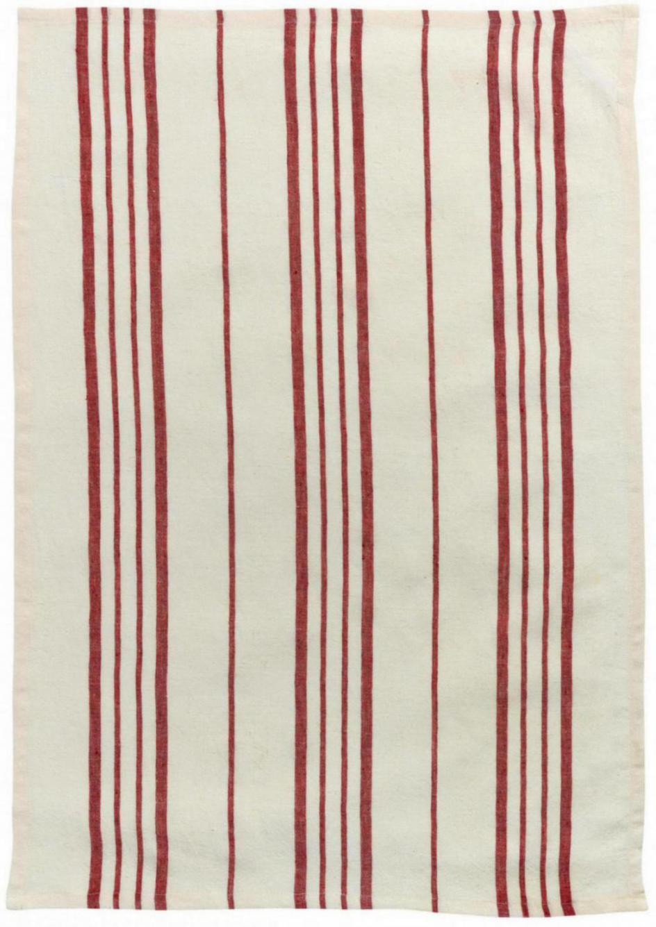 Torchon Ray Karma Ecru/Rouge 55 x 75