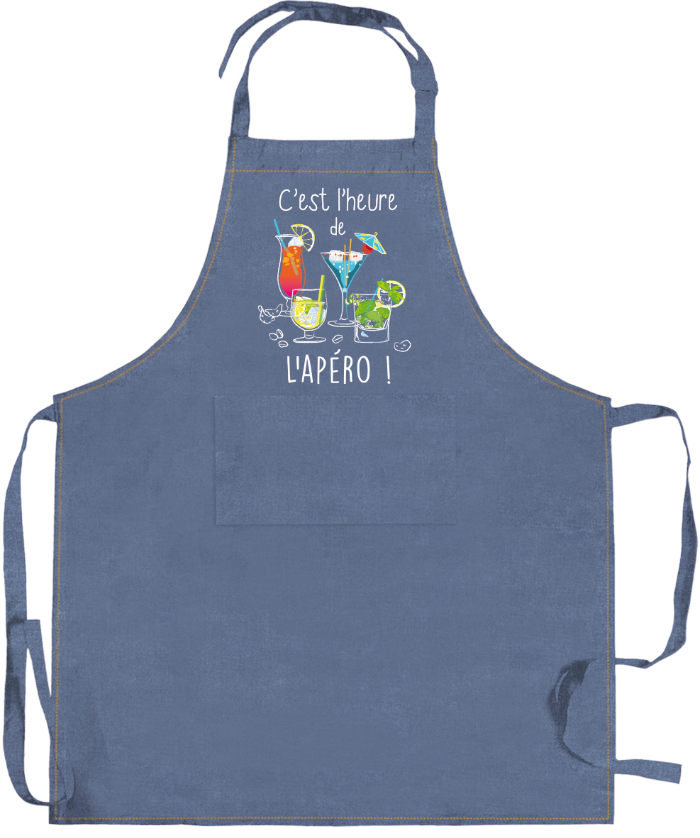 Tablier de cuisine L'apro Jeans 90 x 72