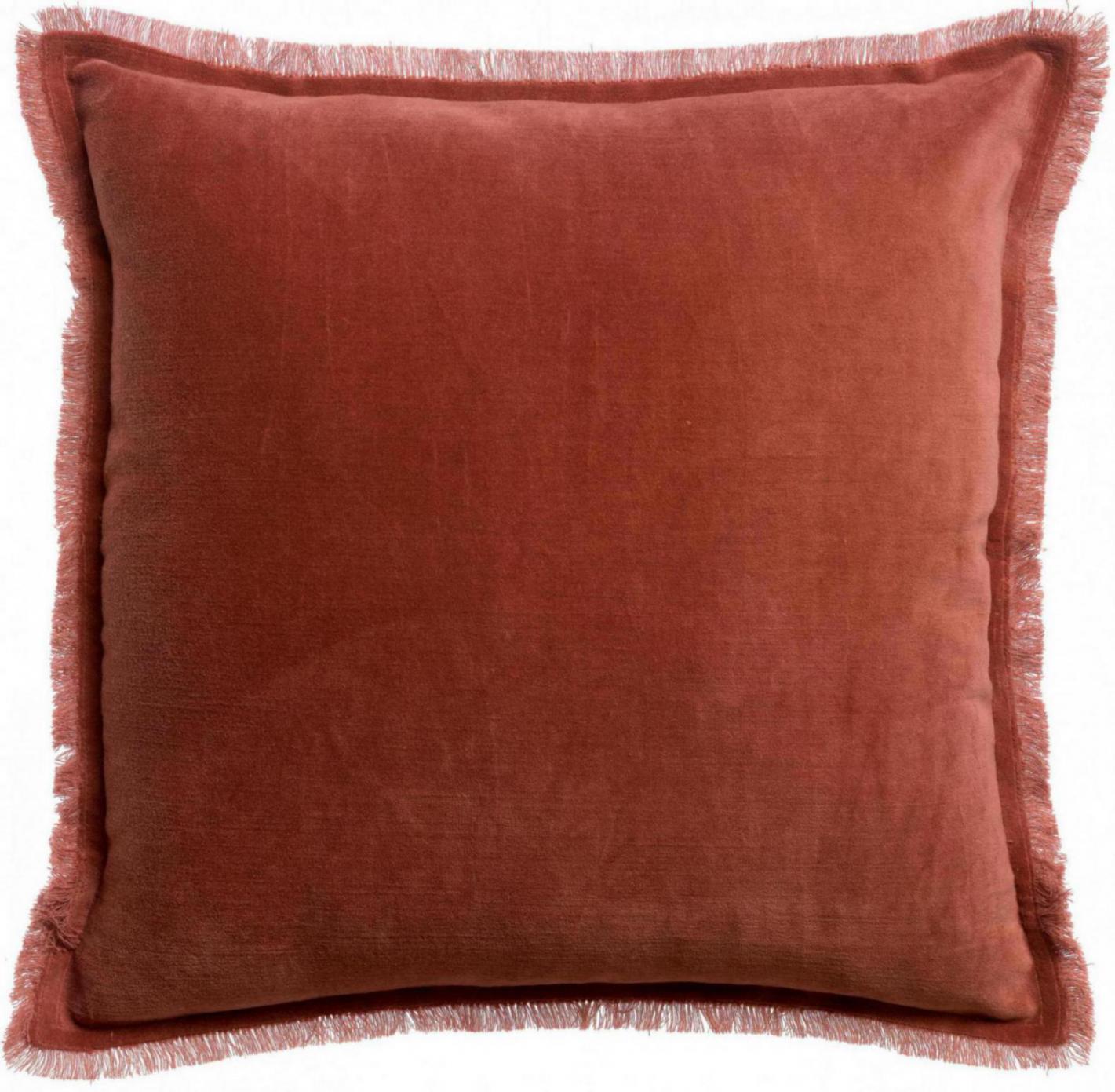 Coussin uni Fara Sienne 45 x 45