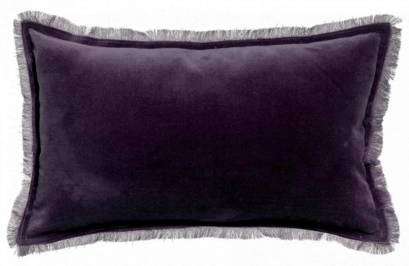 Coussin uni Fara Raisin 30 x 50
