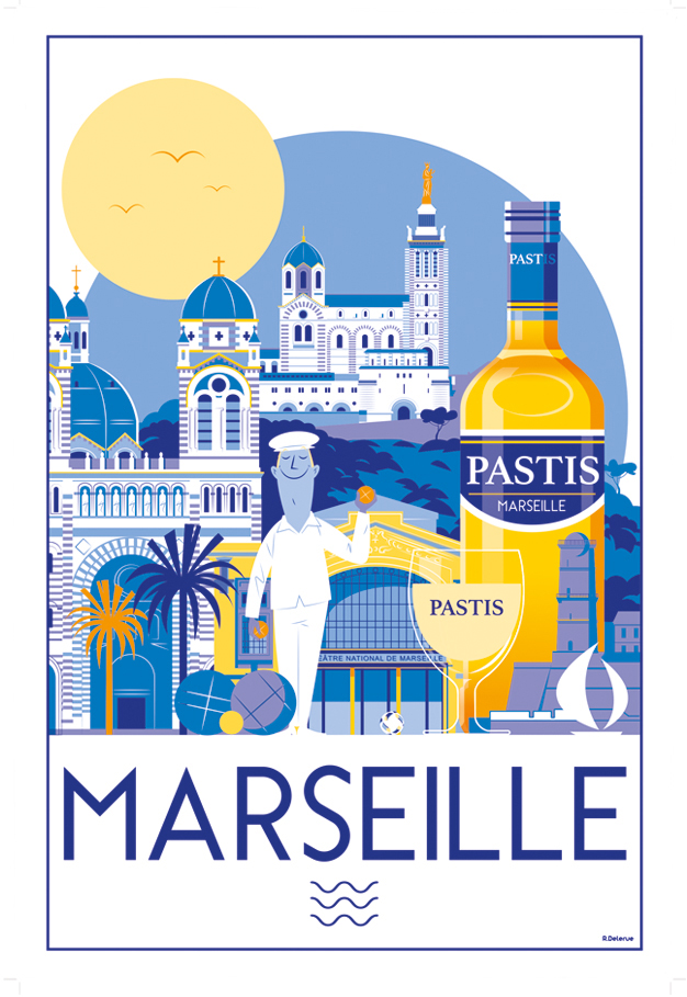 Torchon Marseille Blanc 48 x 72
