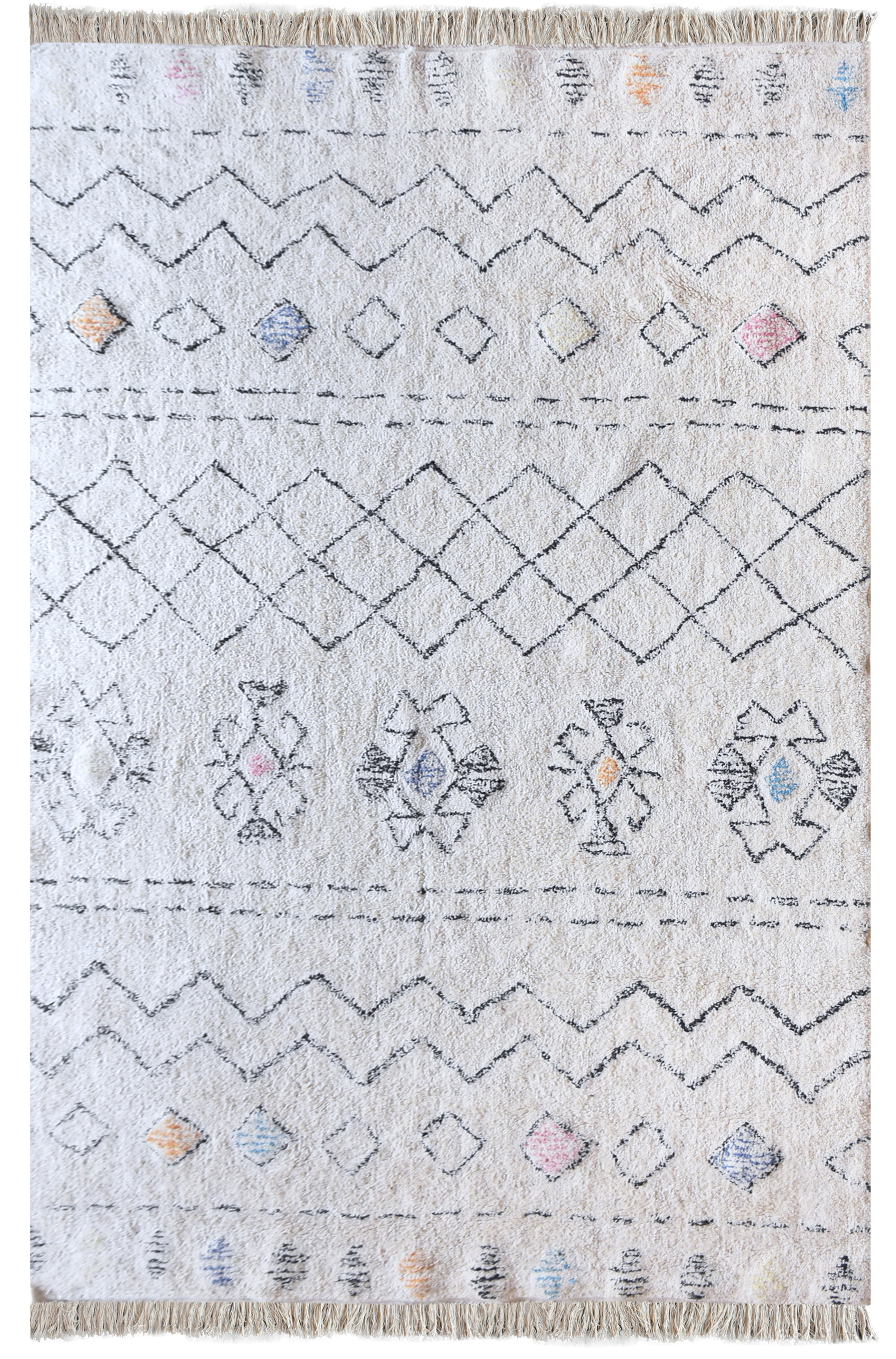 Tapis Seabert Ivoire/Multi 120 X 180