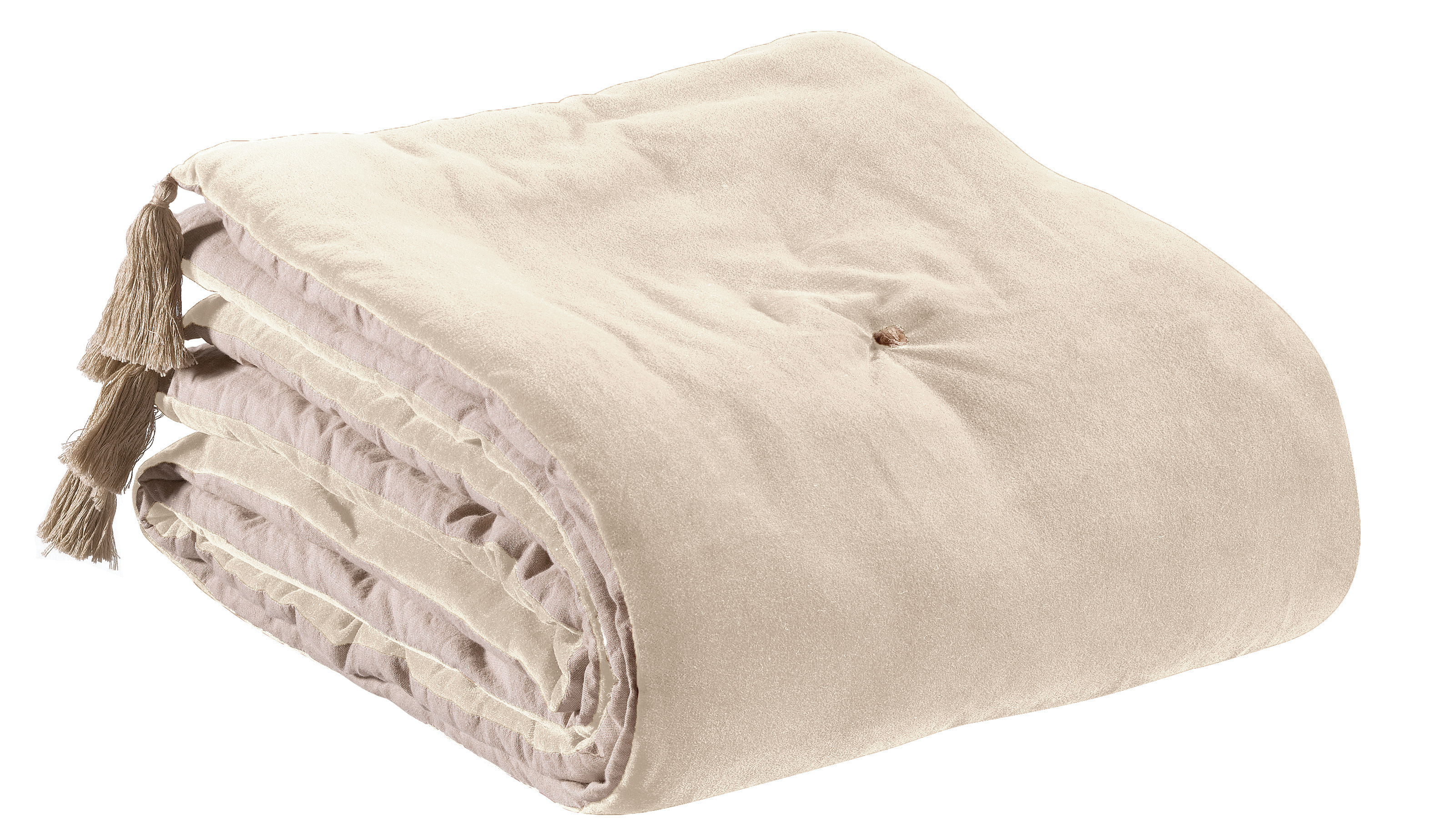 Edredon pompons Elise Grge 80 x 180