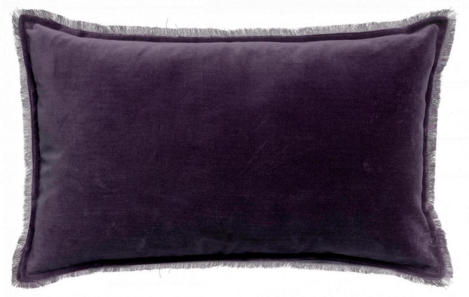 Coussin uni Fara Raisin 40 x 65