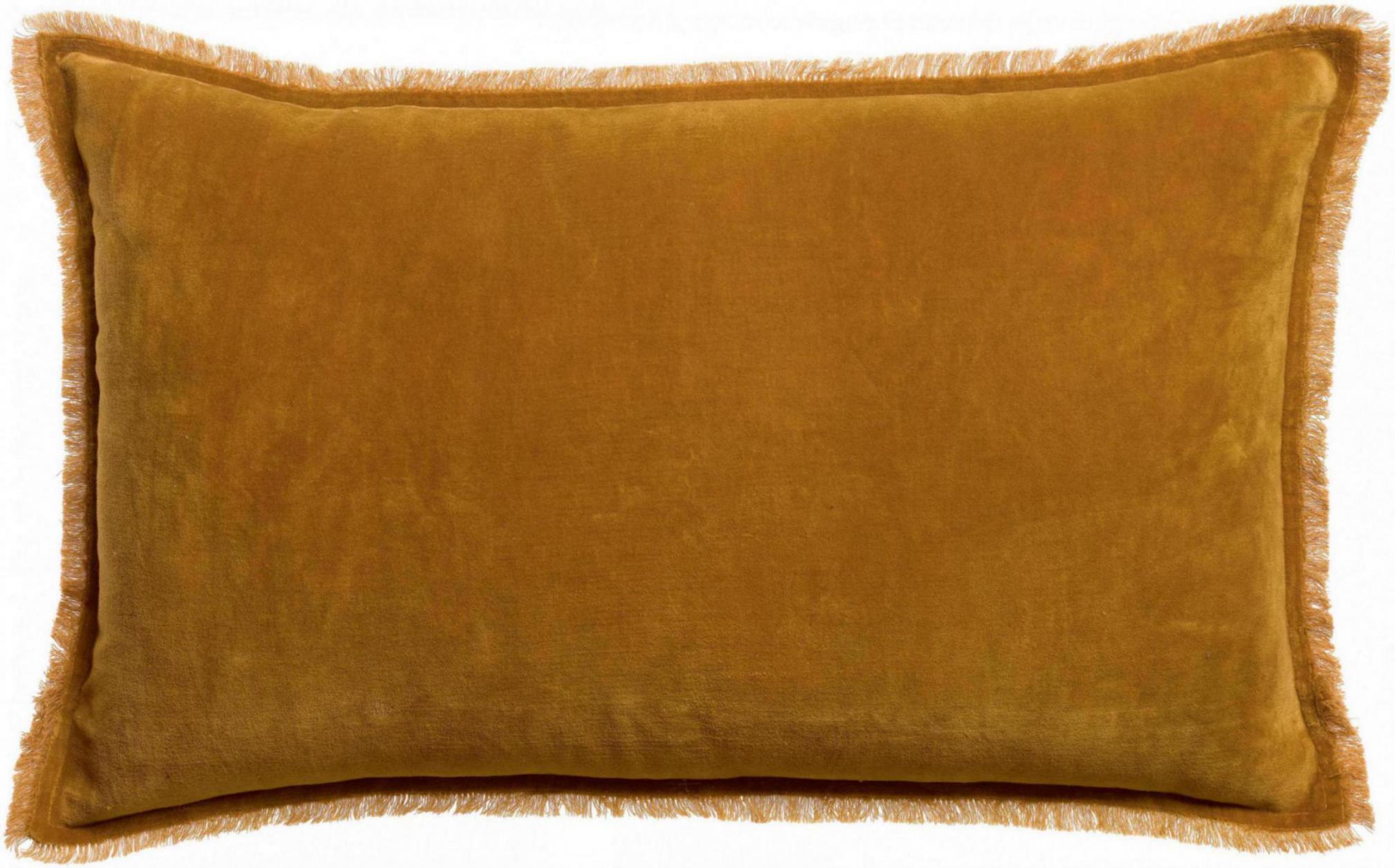 Coussin uni Fara Safran 40 x 65