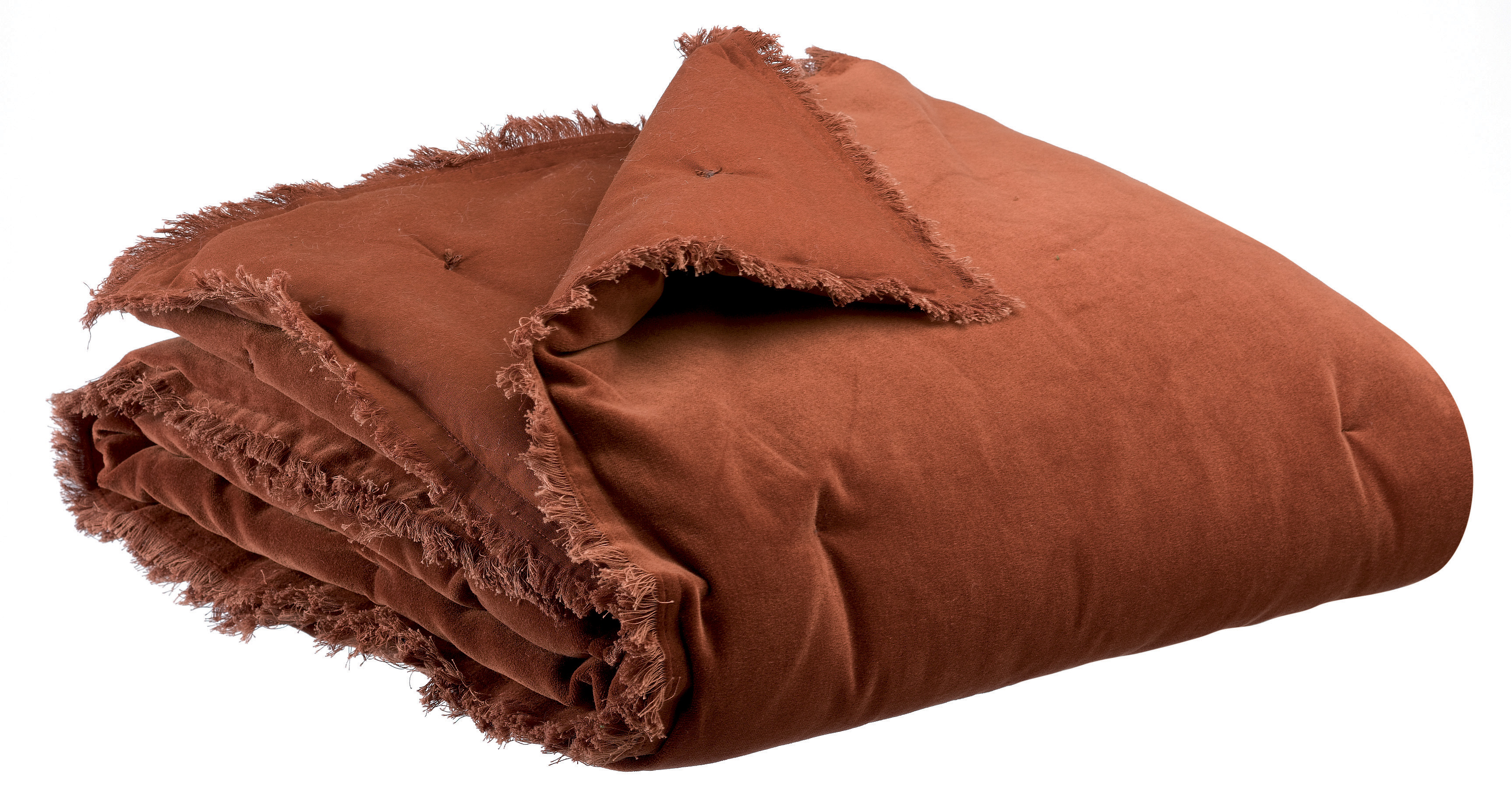 Plaid uni Fara Caramel 135 x 200