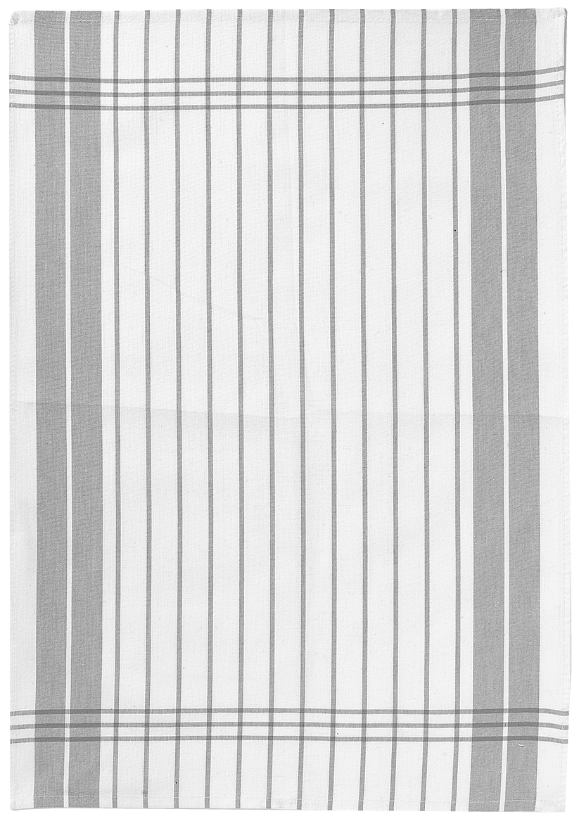 Torchon Petites Rayures gris  50 X 70